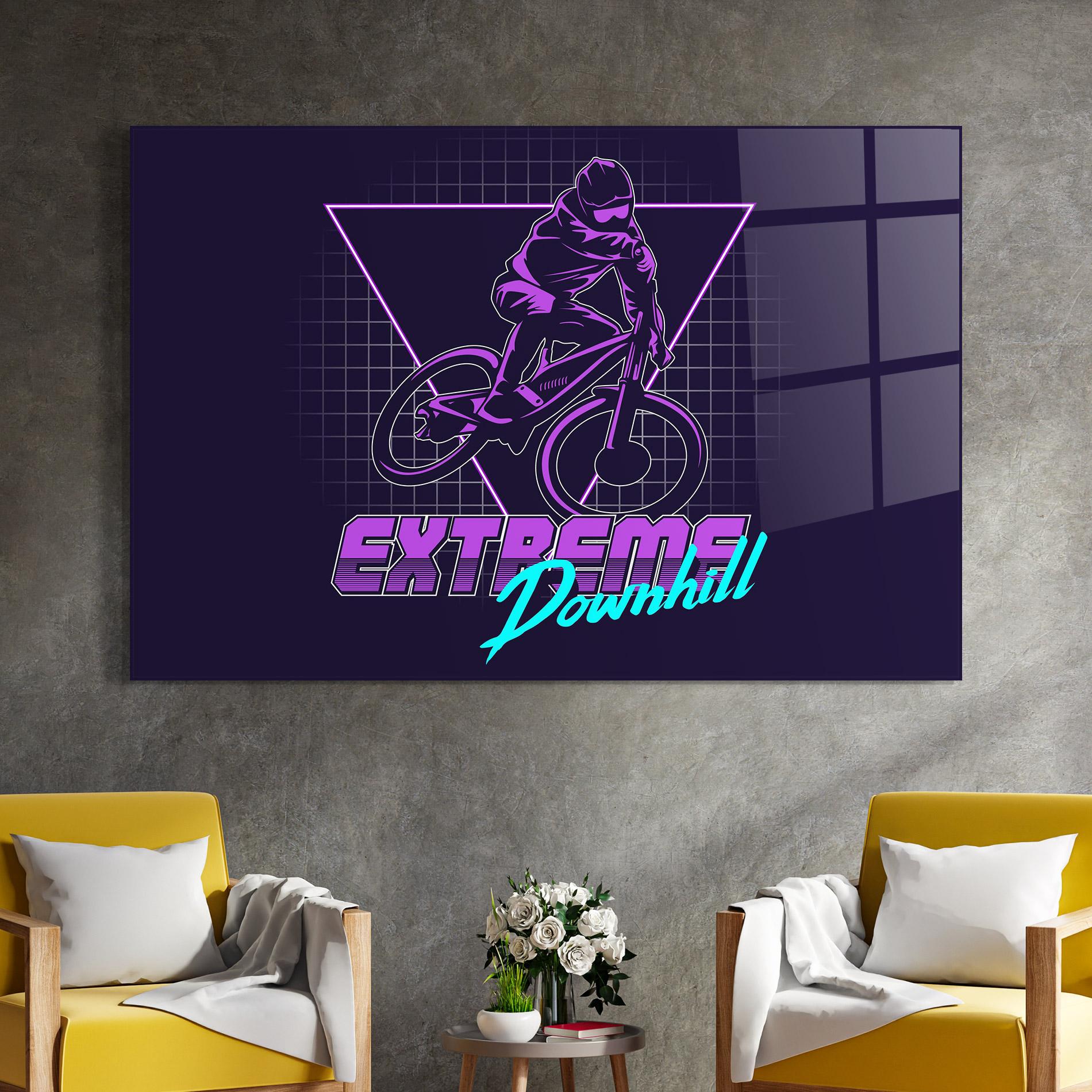 Üvegkép Extreme Downhill mockup 4