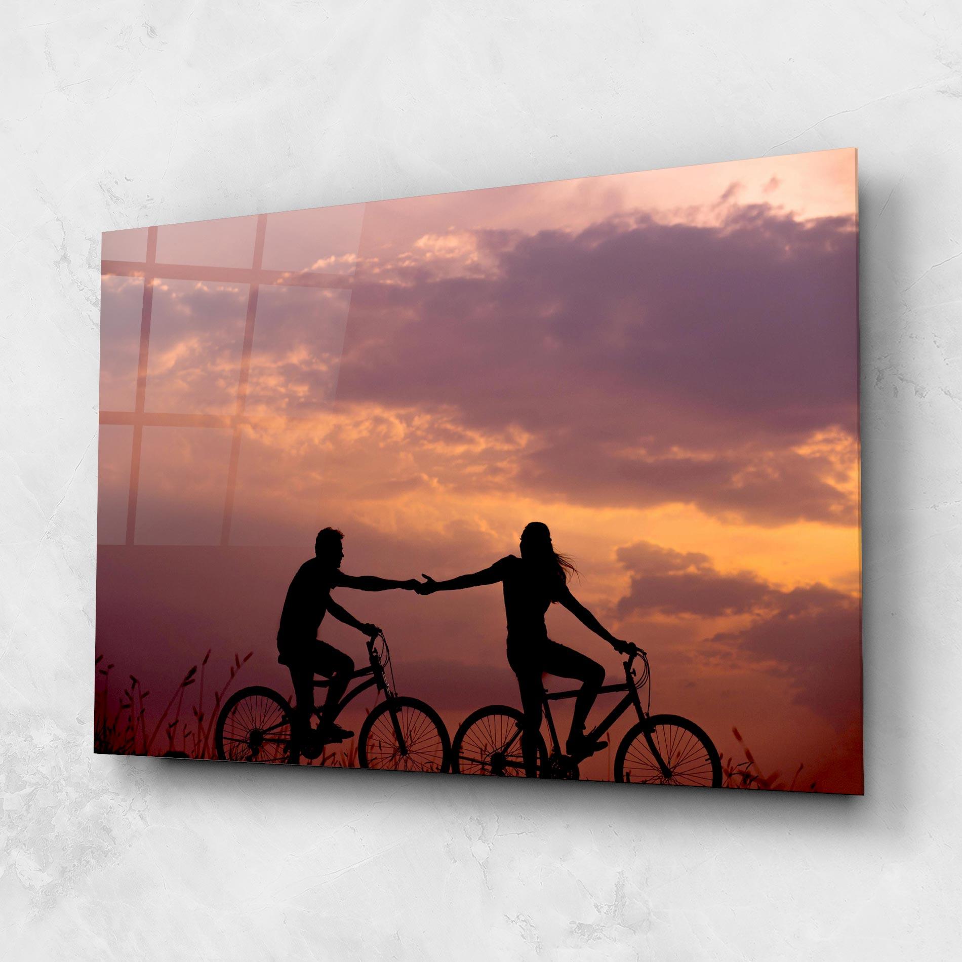 Üvegkép Bike Couple mockup 1