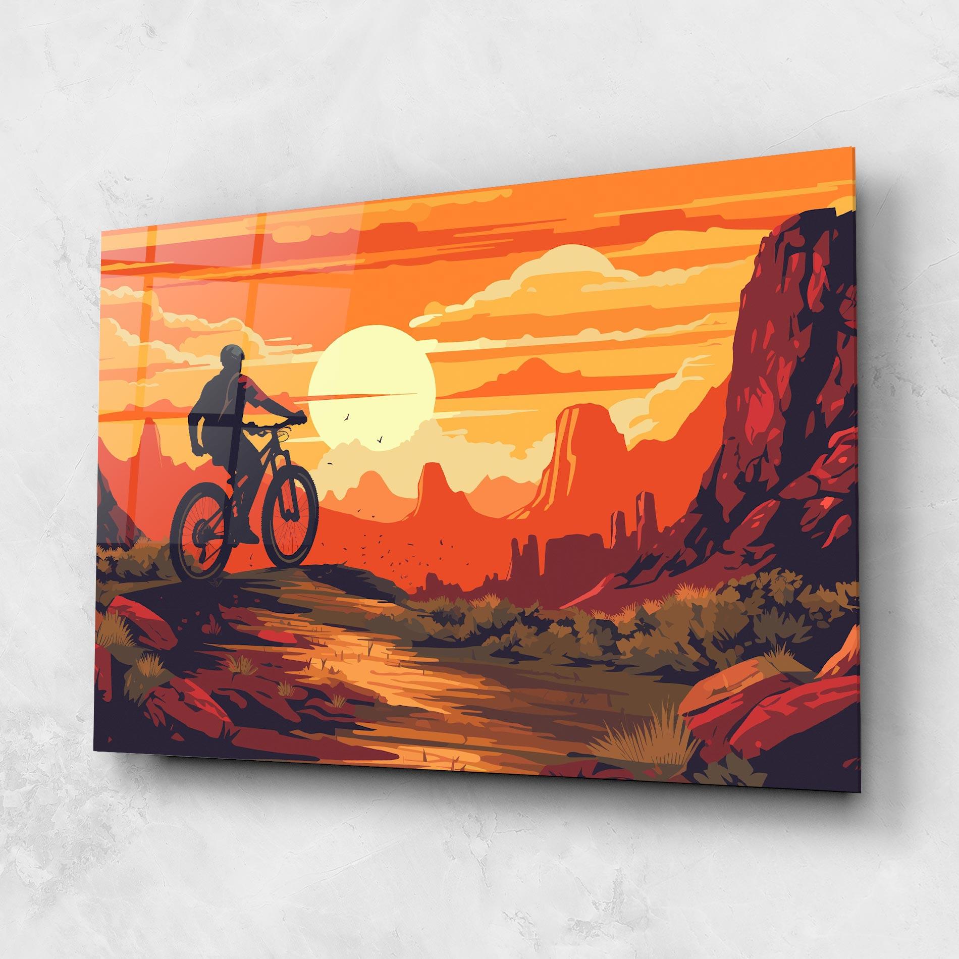 Üvegkép Bike Mountain View mockup 1