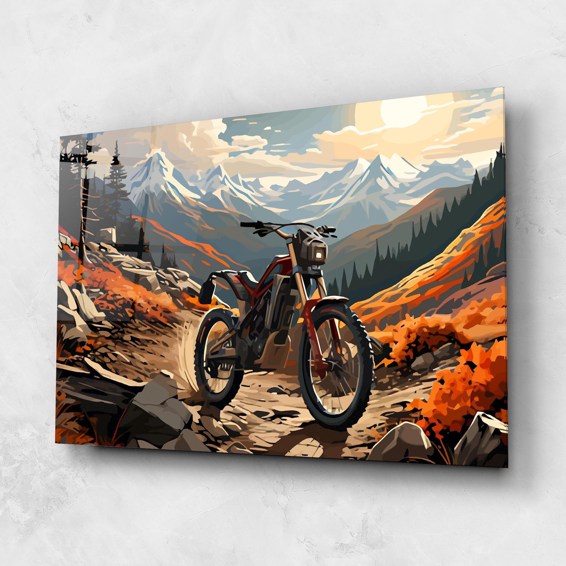 Üvegkép Bike Mountain mockup 1