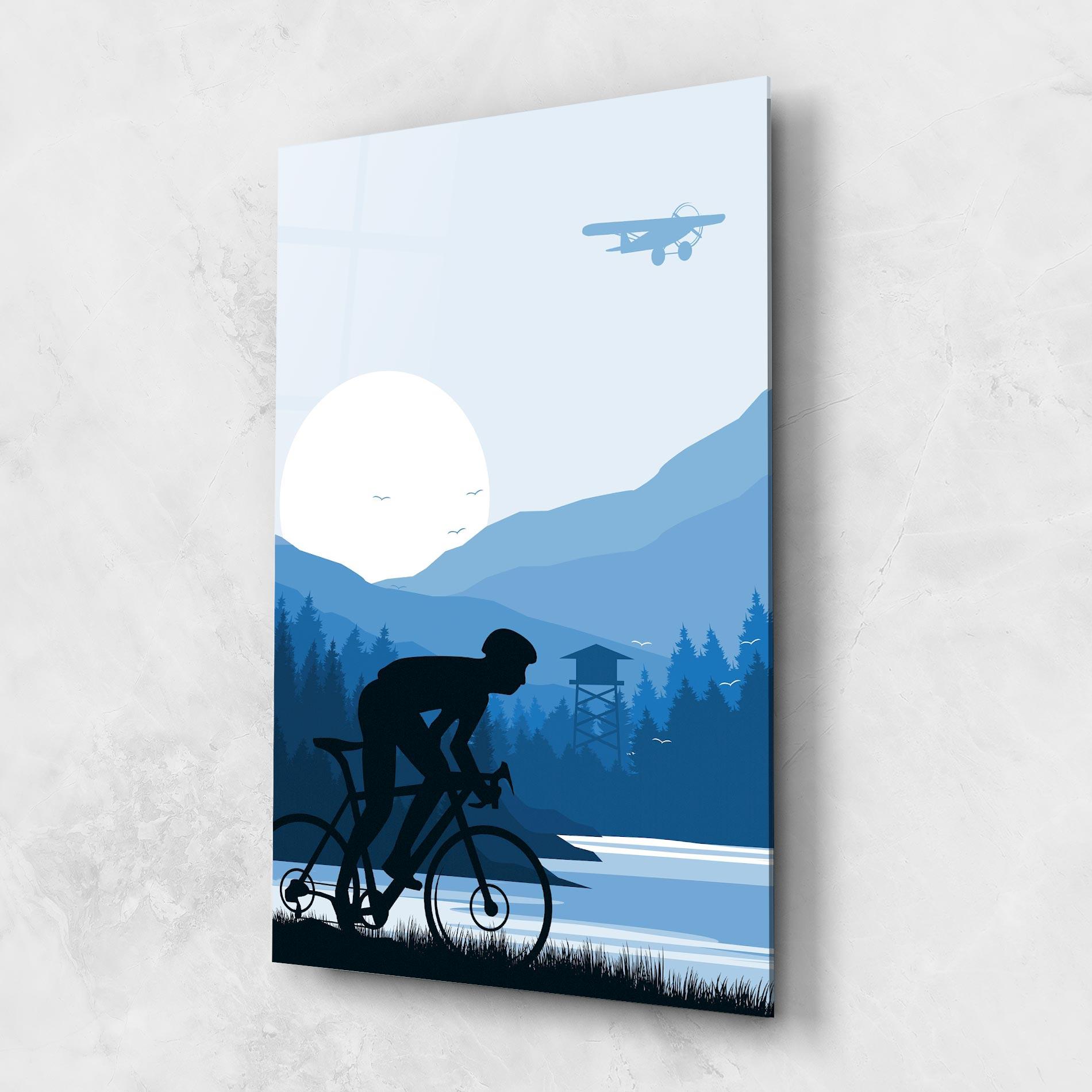 Üvegkép Blue Light Bike mockup 1