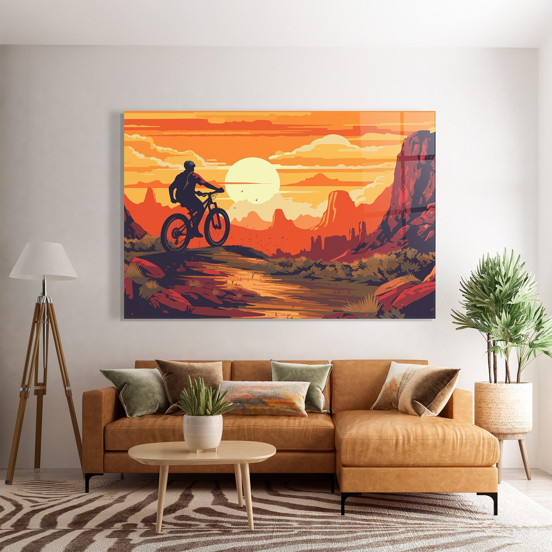 Üvegkép Bike Mountain View mockup 7