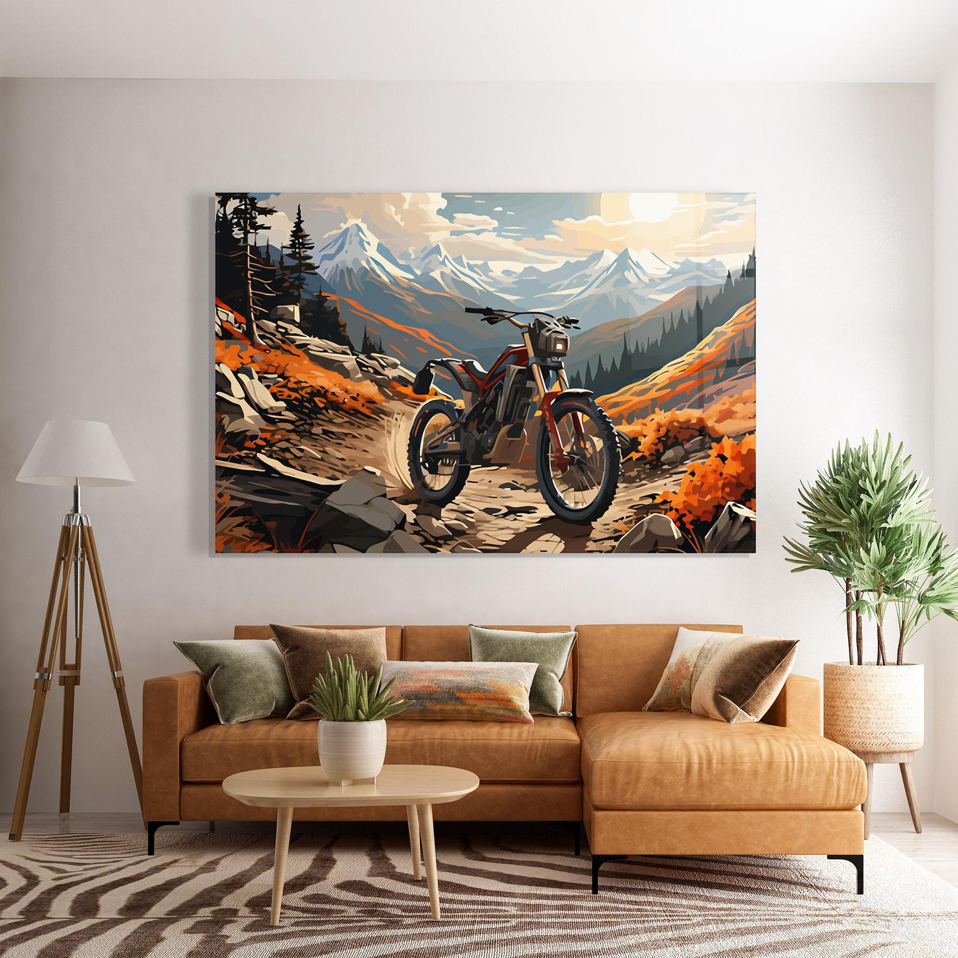Üvegkép Bike Mountain mockup 7