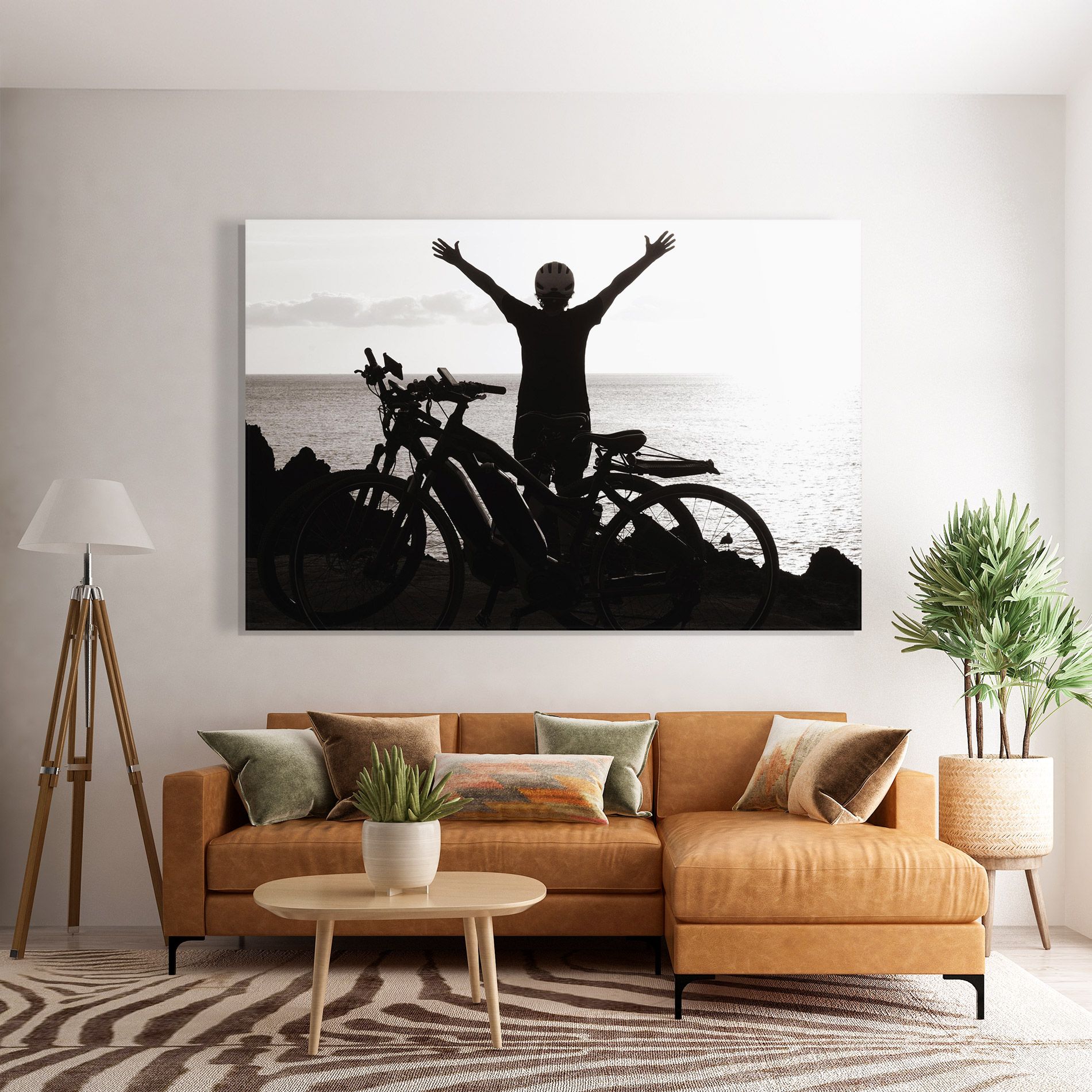 Facing Sea Woman mockup 7