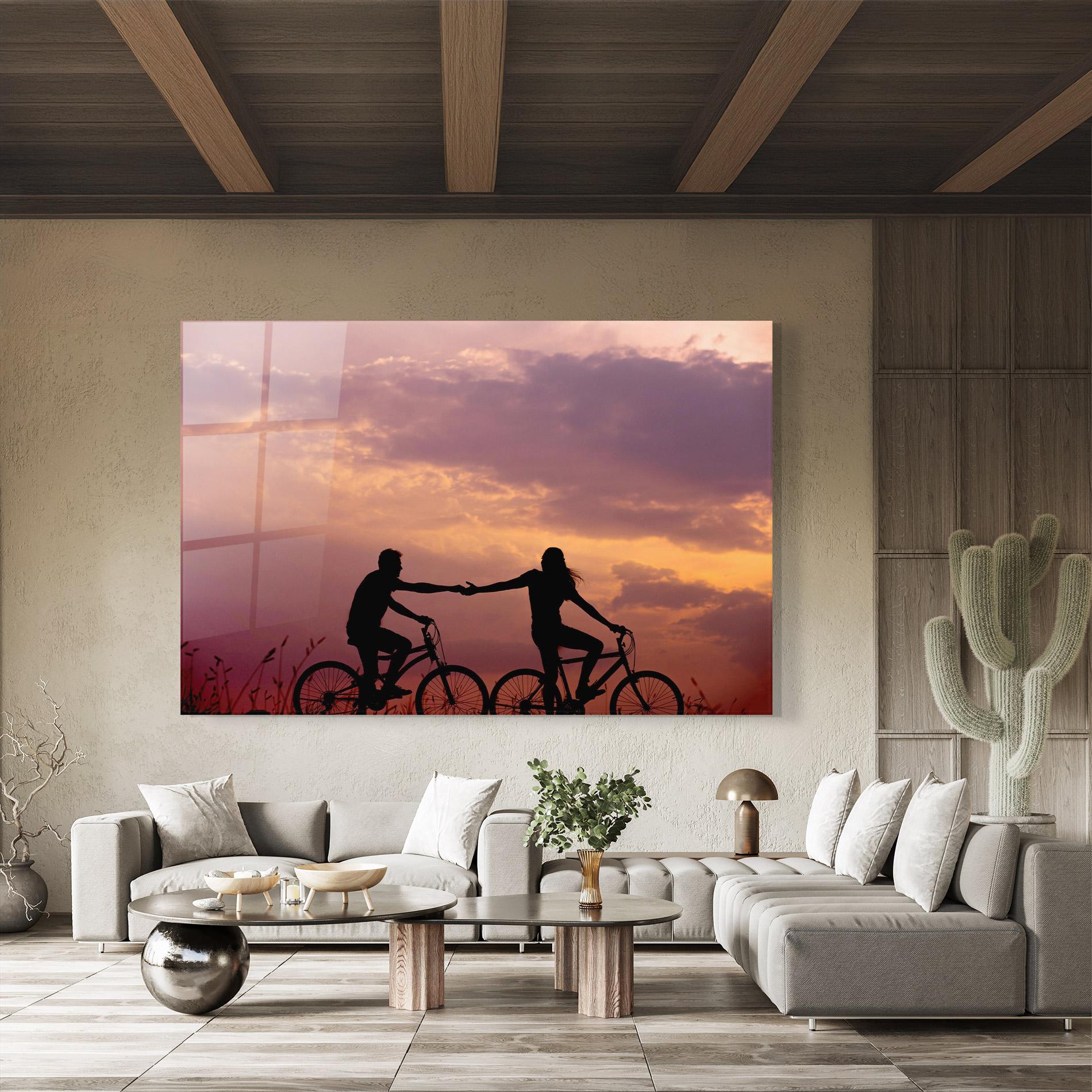 Üvegkép Bike Couple mockup 8