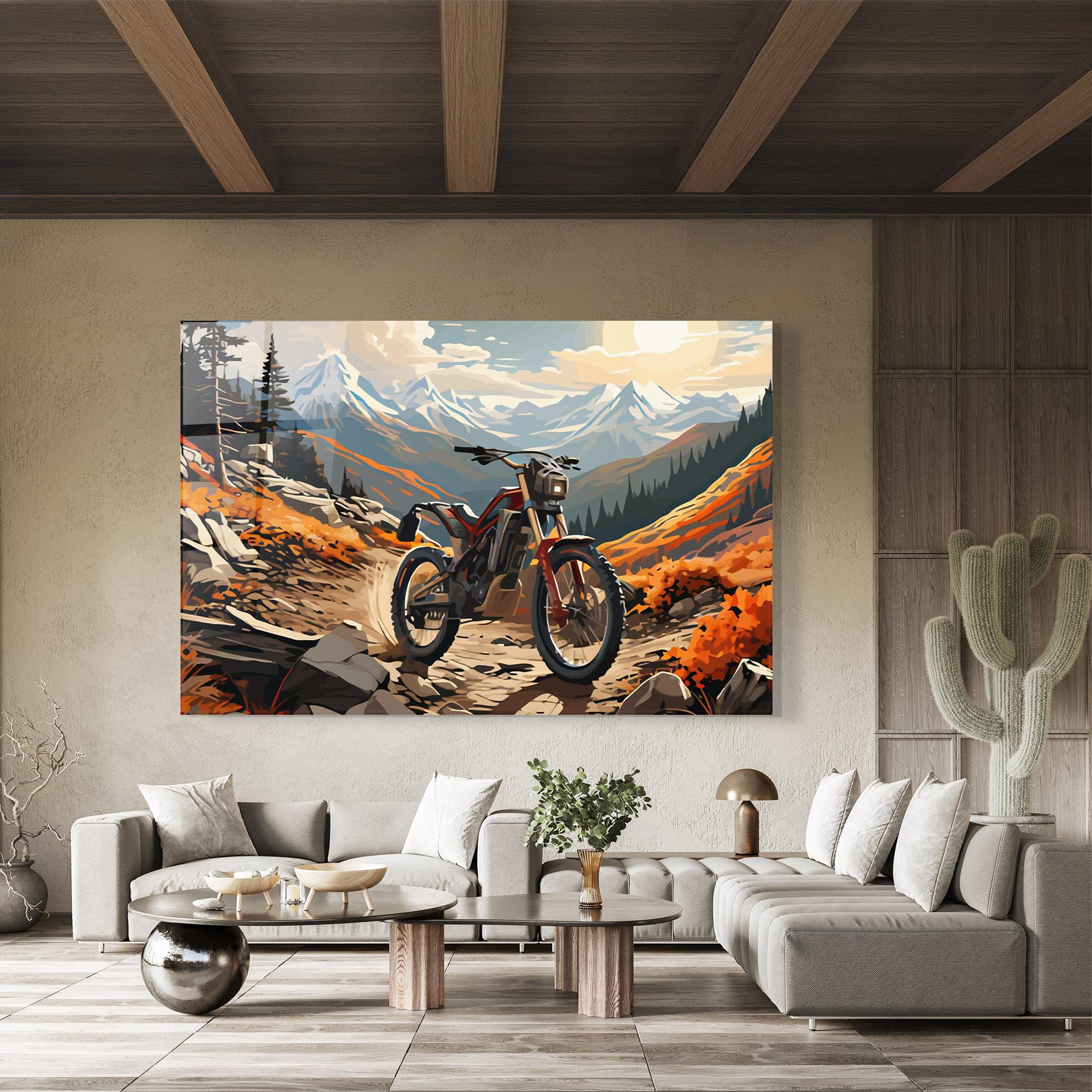 Üvegkép Bike Mountain mockup 8