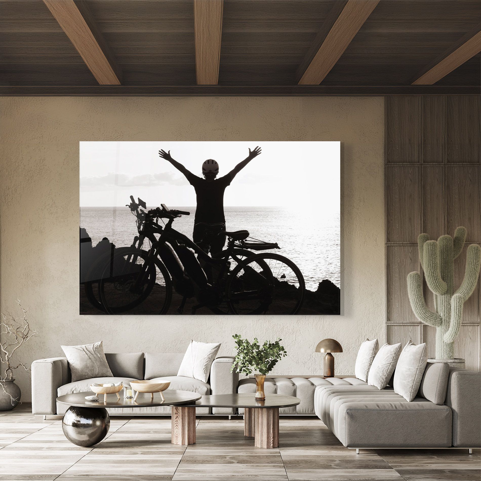 Facing Sea Woman mockup 8