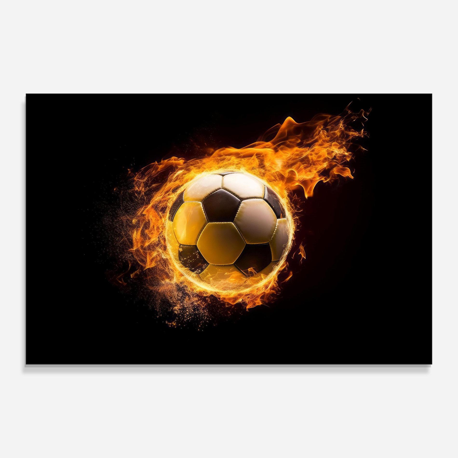 Üvegkép Fire Football mockup 0