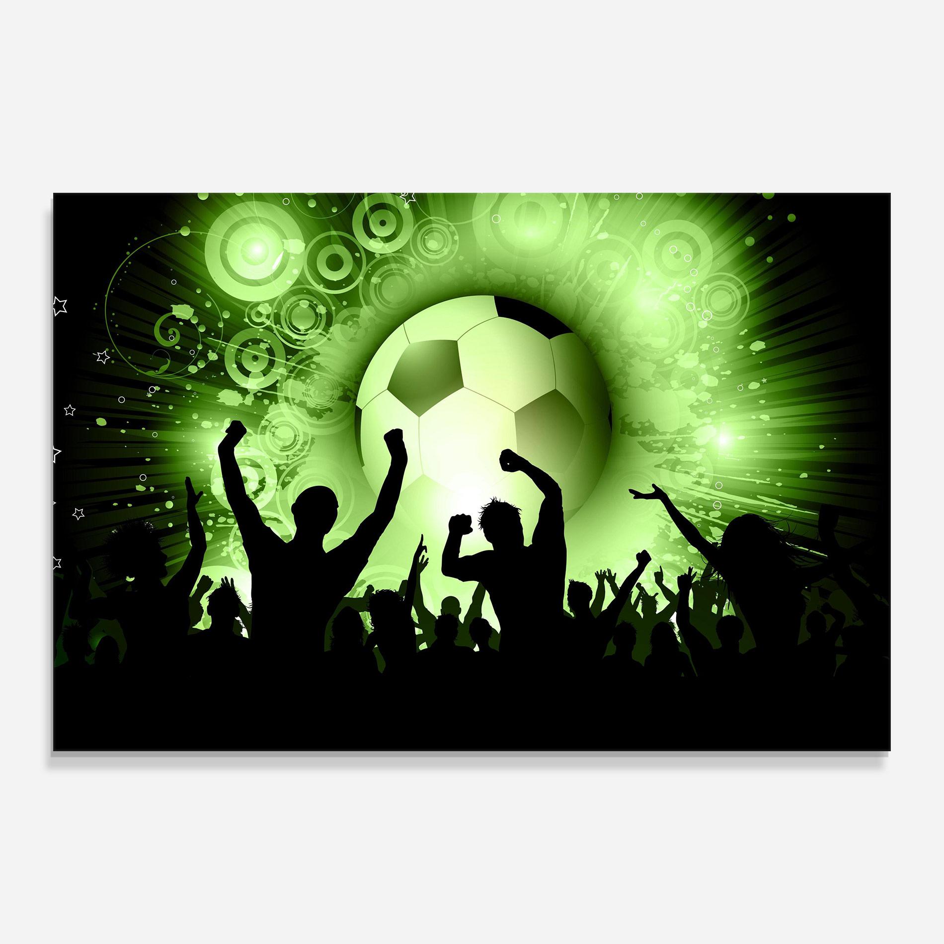 Üvegkép Football Crowd mockup 0