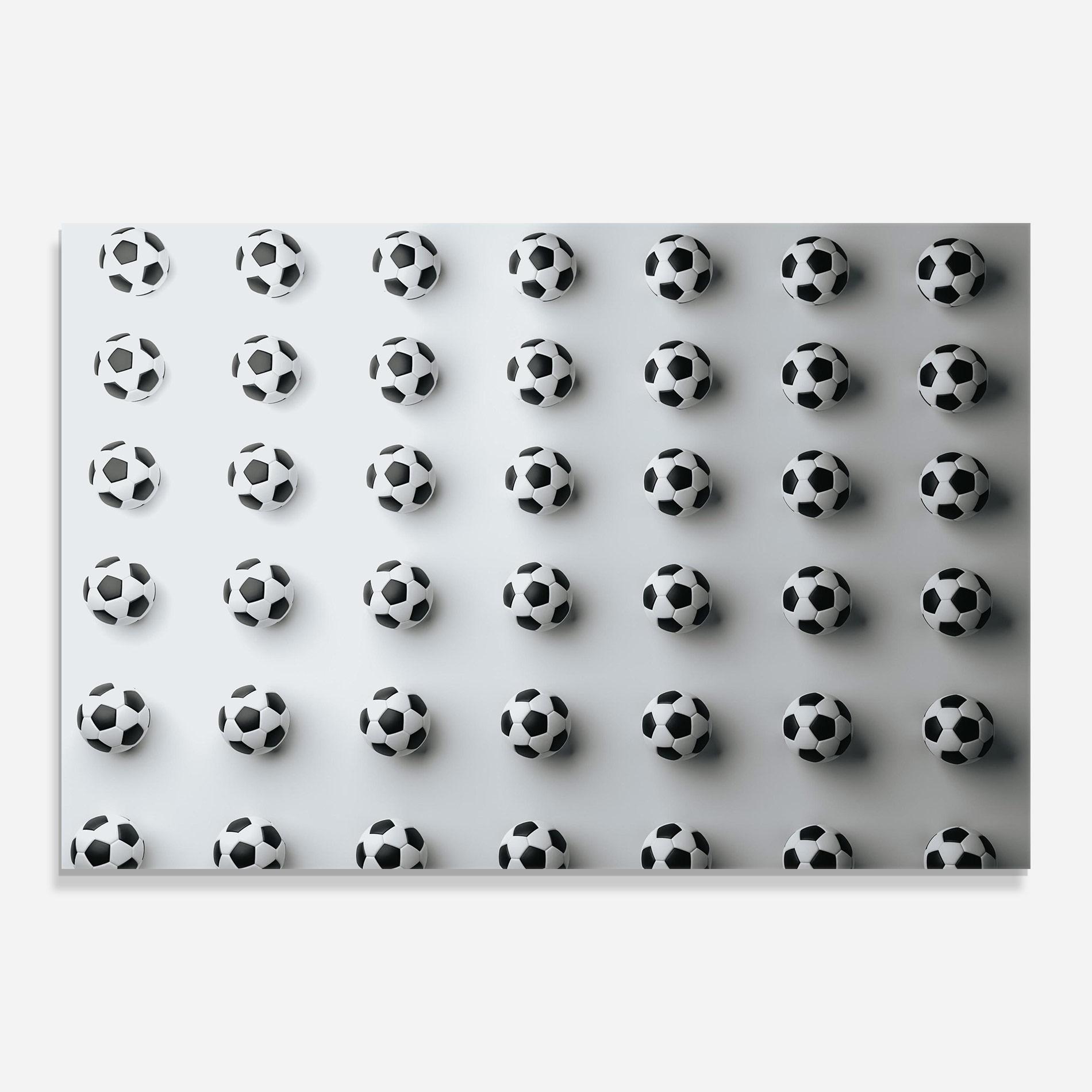 Üvegkép Football Pattern mockup 0
