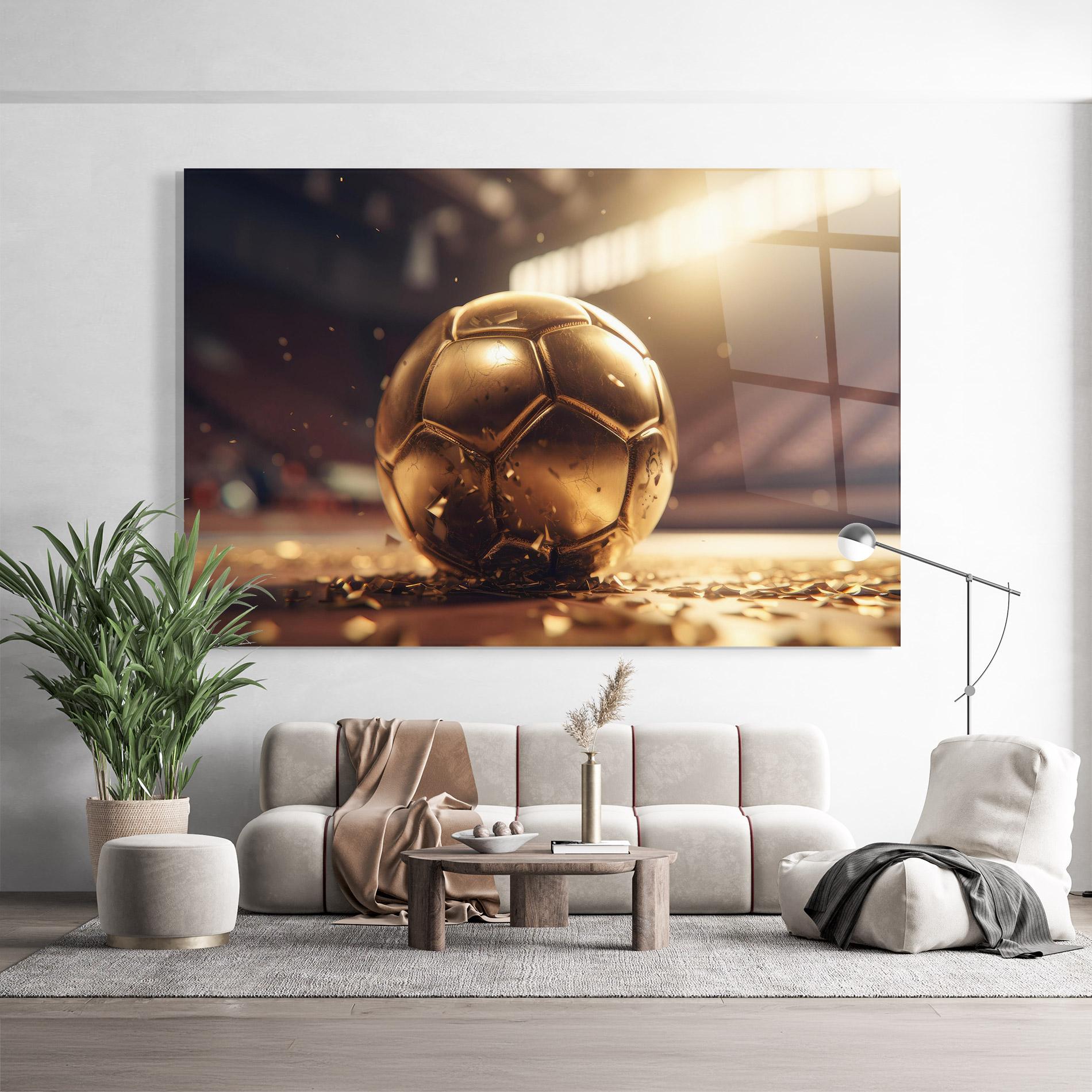 Üvegkép Award For Football mockup 9