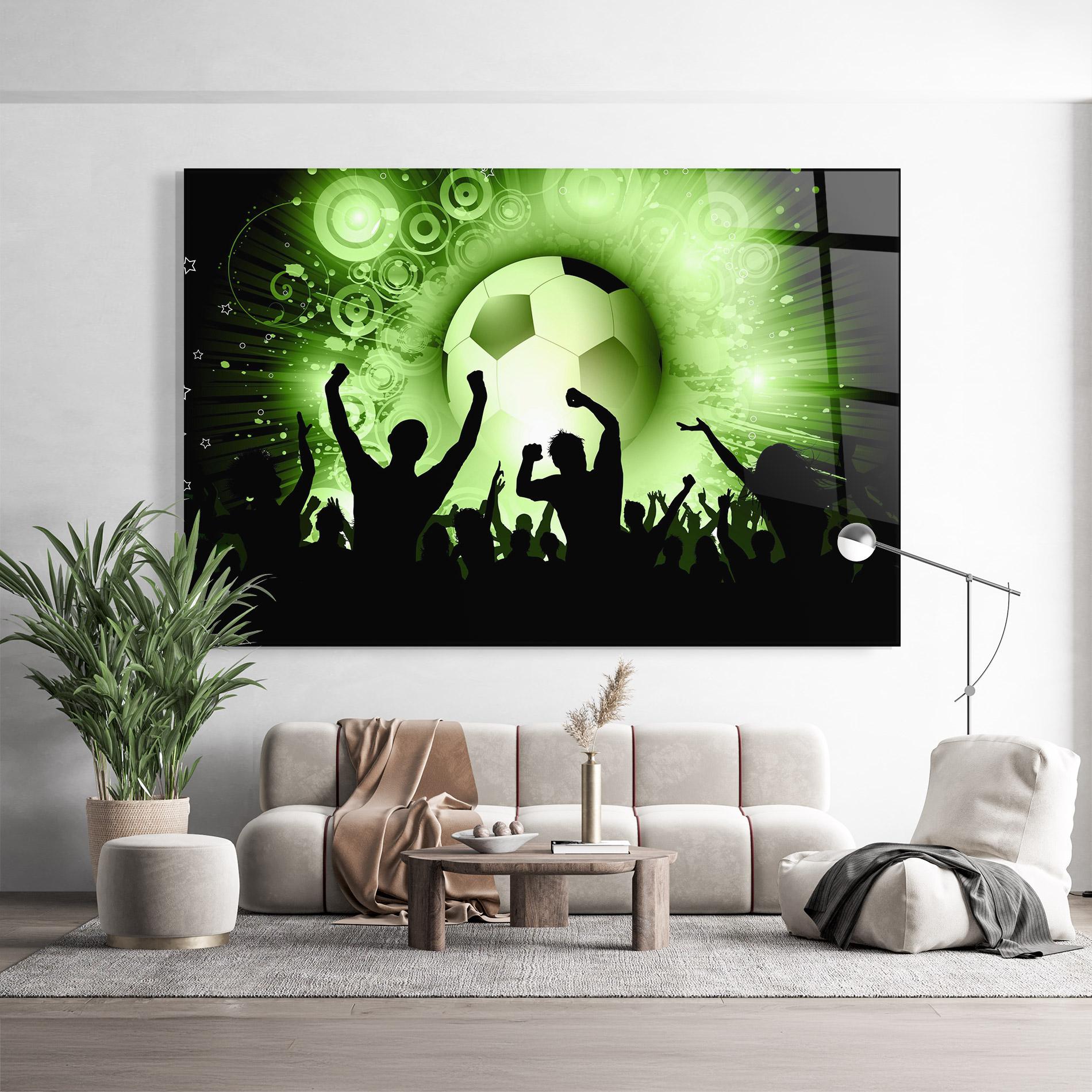 Üvegkép Football Crowd mockup 9