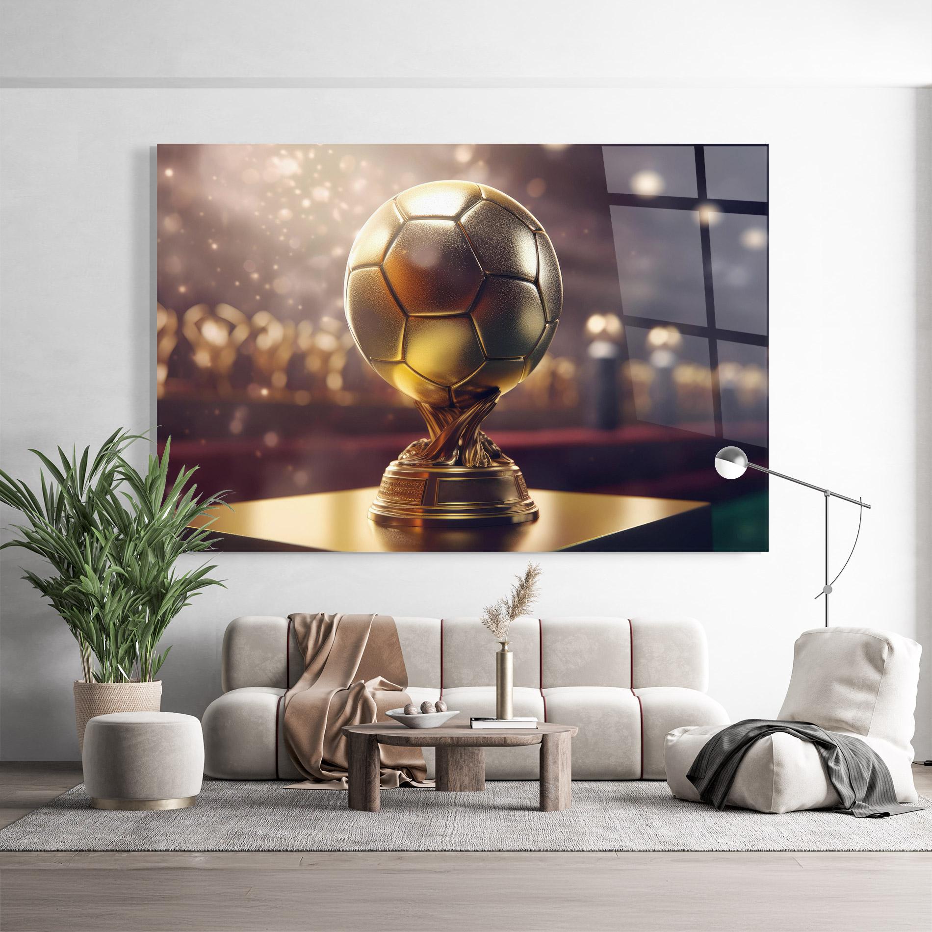 Üvegkép Gold Football Award mockup 9