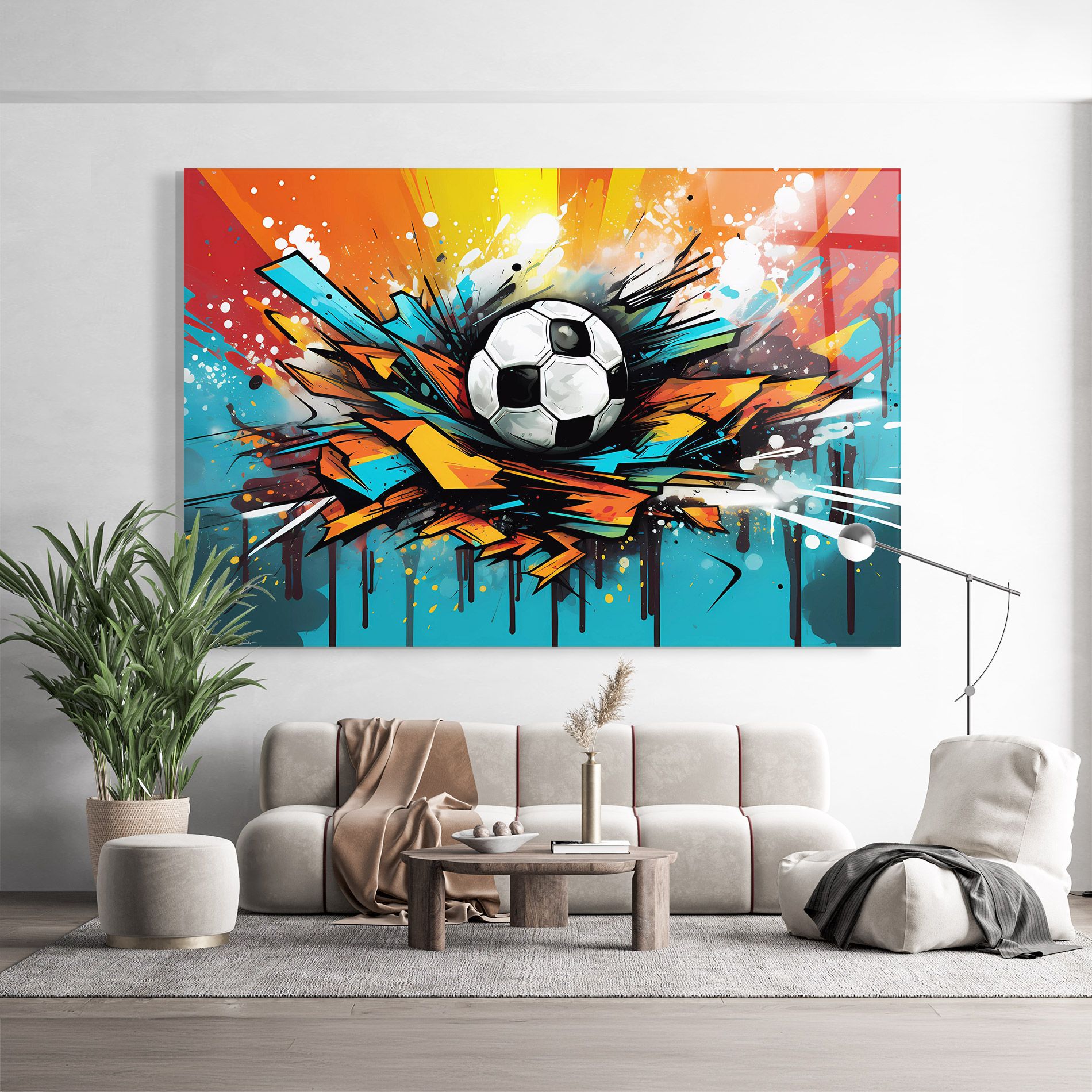 Graffiti Style Football mockup 9