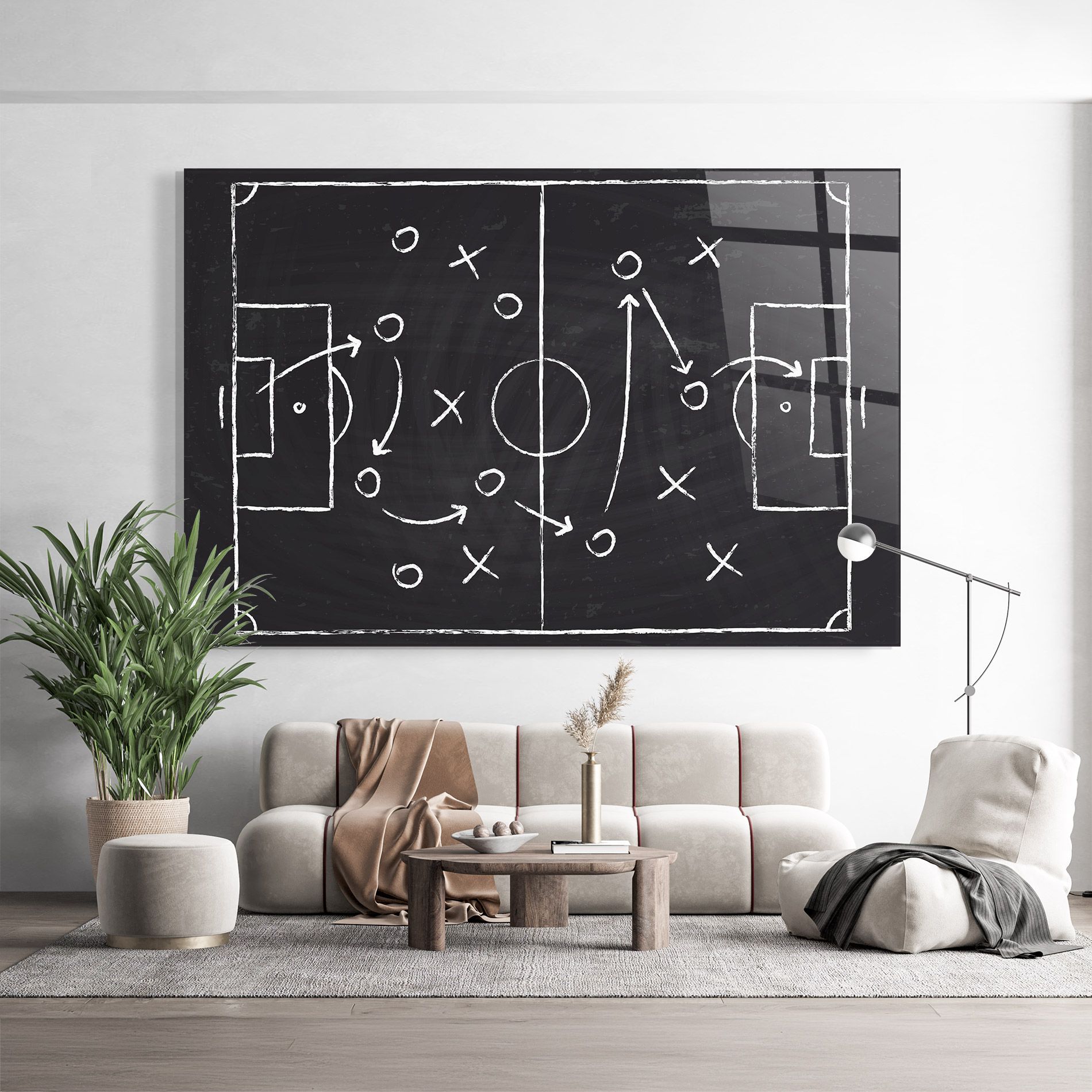 Grey Board Football mockup 9