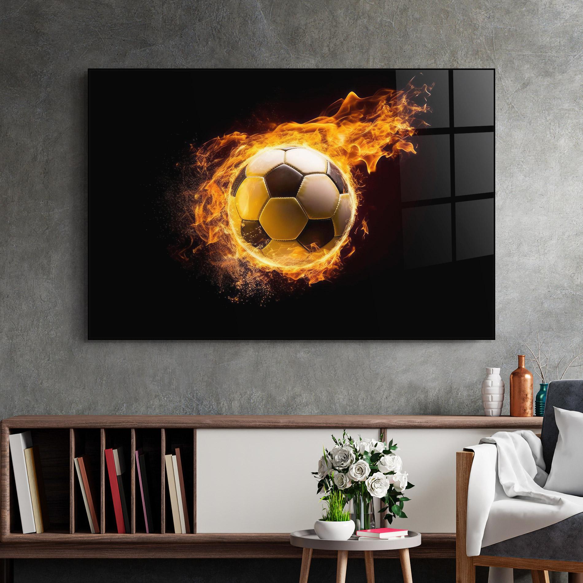Üvegkép Fire Football mockup 2