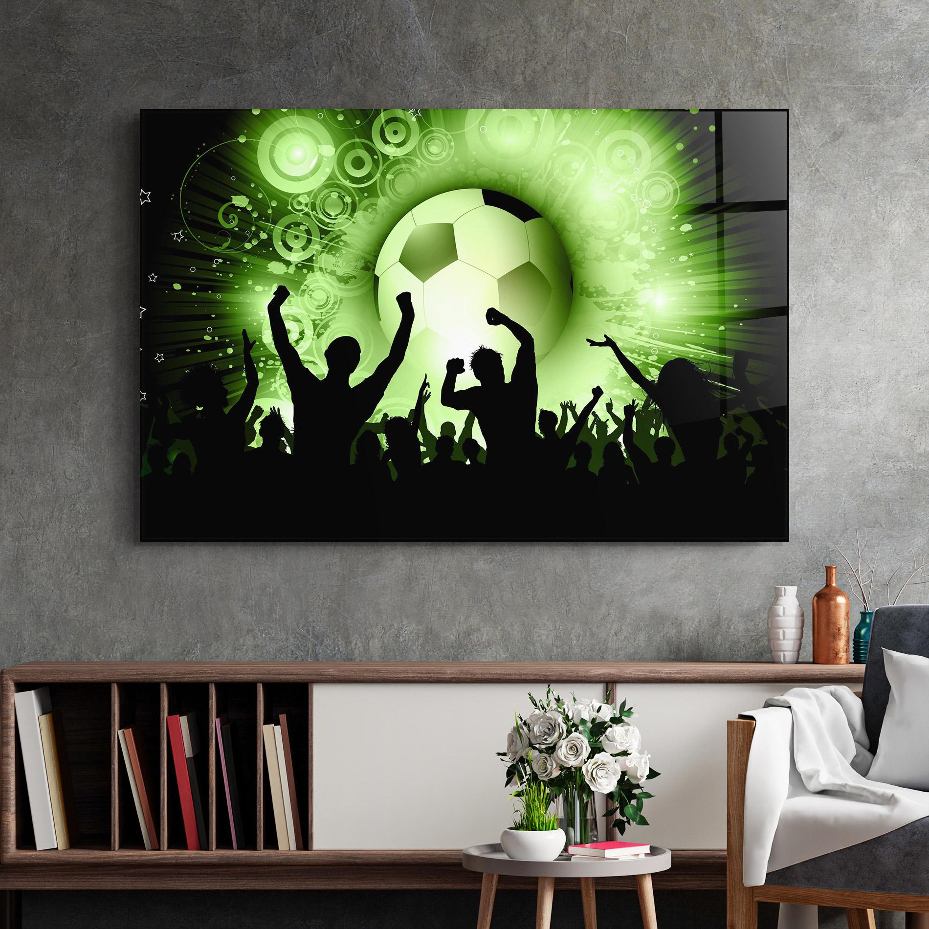 Üvegkép Football Crowd mockup 2