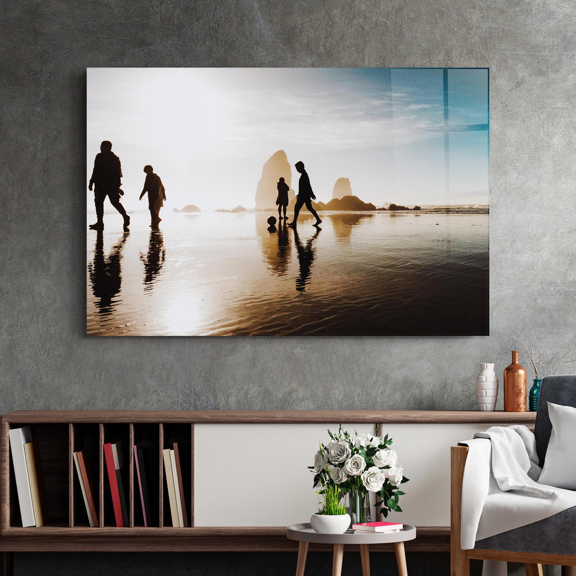 Üvegkép Football On Water mockup 2