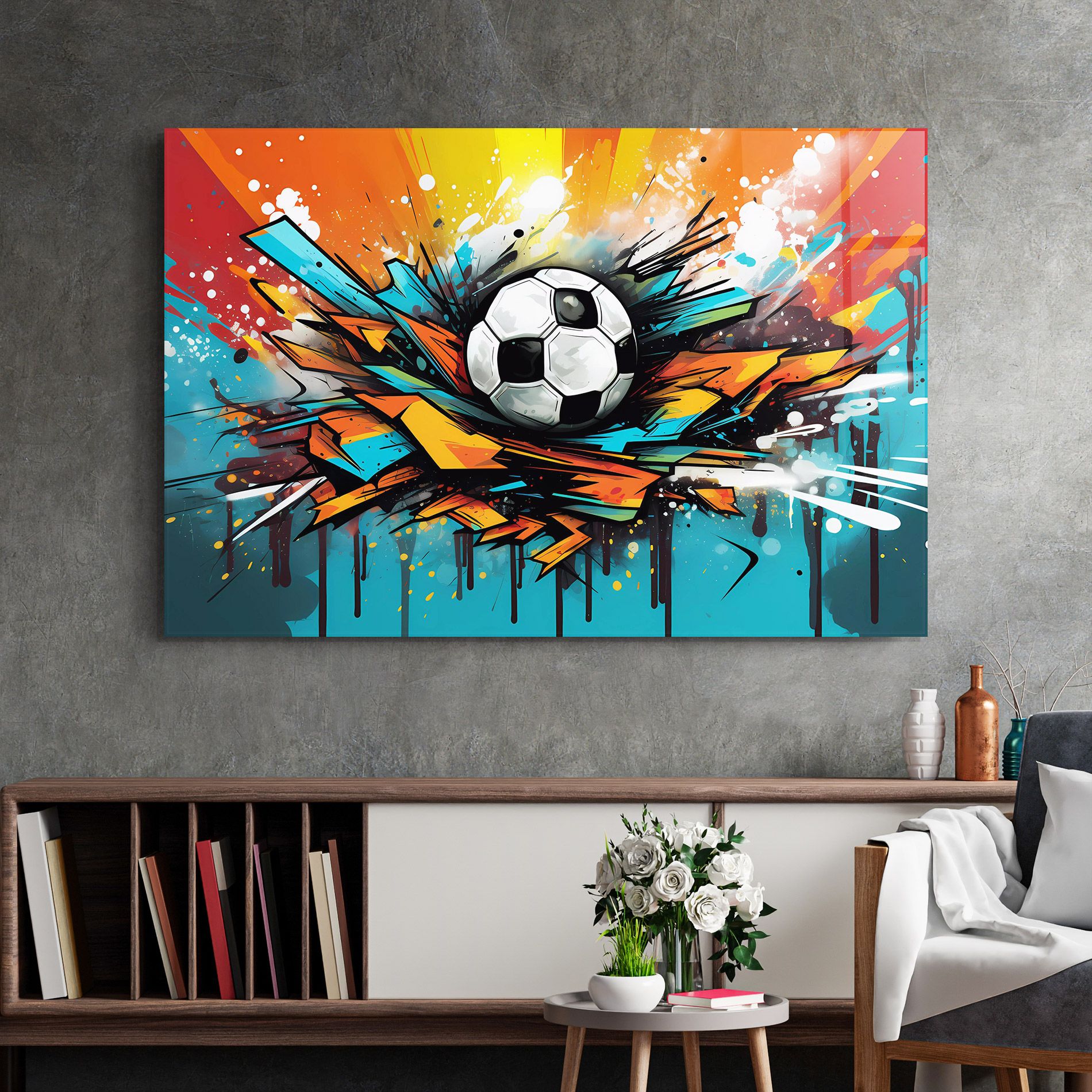 Graffiti Style Football mockup 2