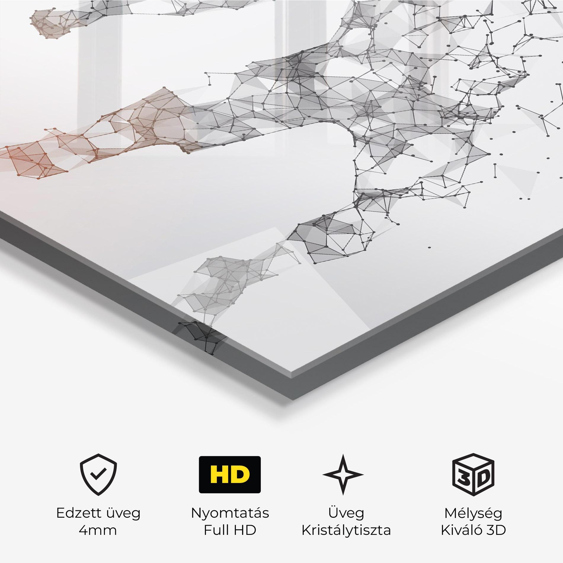 Üvegkép Football Orange Ball mockup 3