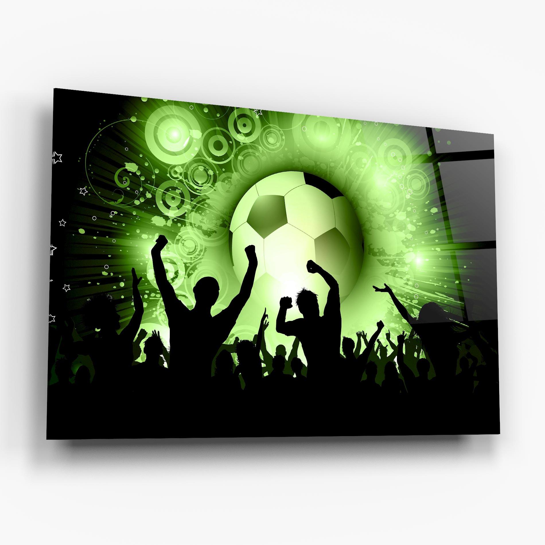 Üvegkép Football Crowd mockup 6