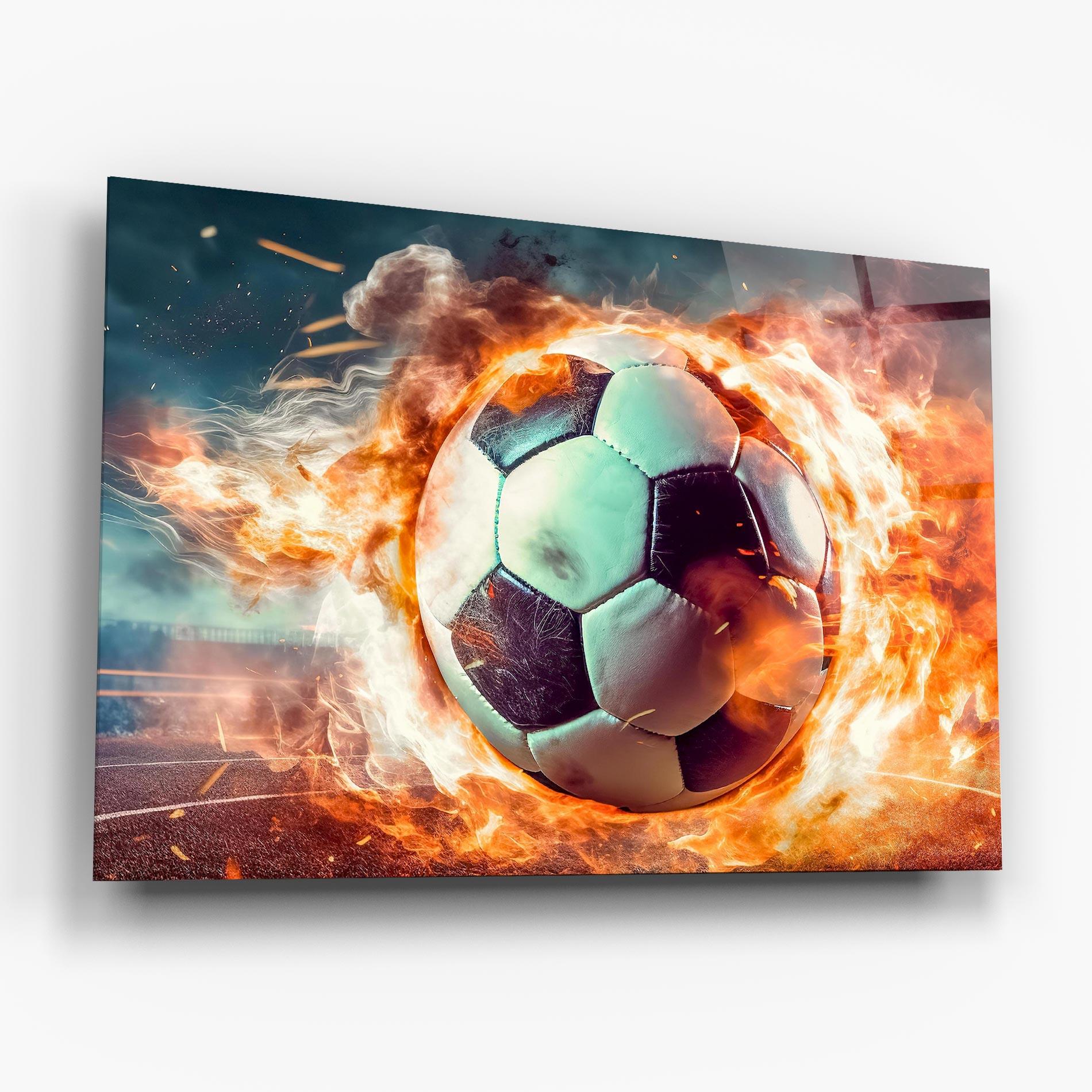 Üvegkép Football Explosion mockup 6