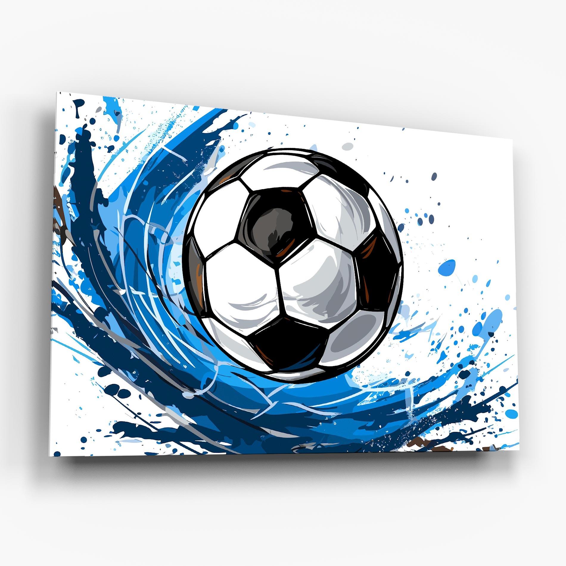 Üvegkép Football Wave mockup 6