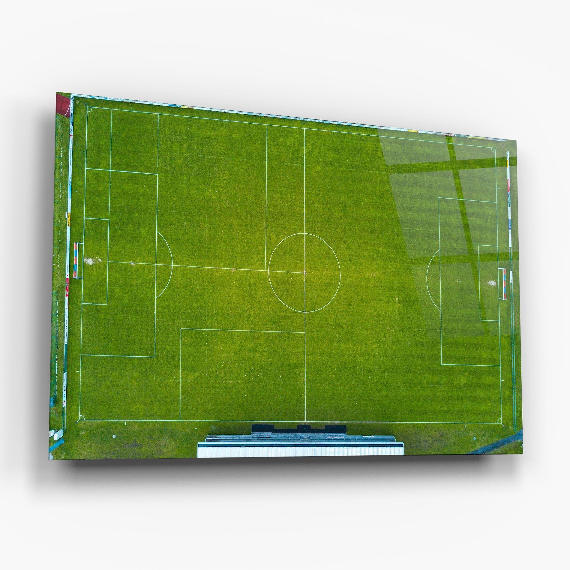 Üvegkép Green Football Field mockup 6