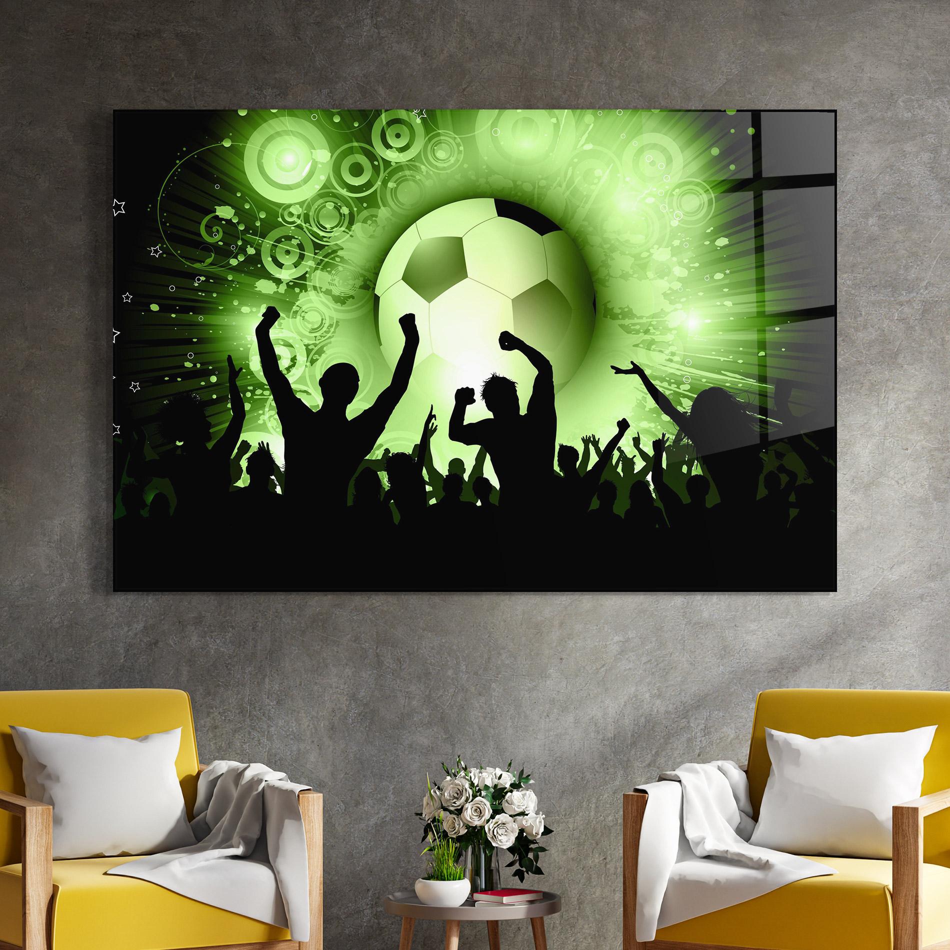 Üvegkép Football Crowd mockup 4