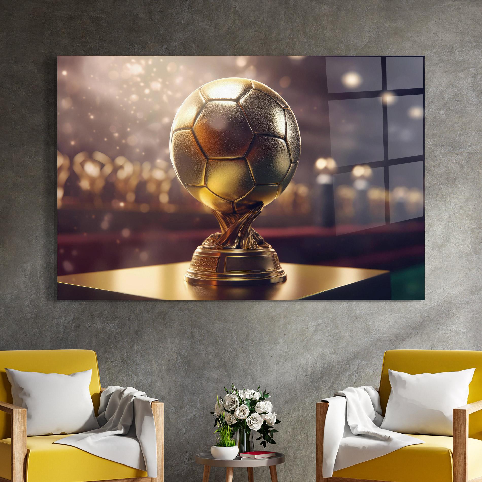 Üvegkép Gold Football Award mockup 4