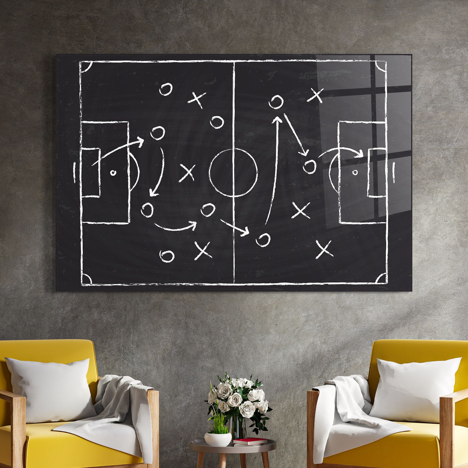 Grey Board Football mockup 4
