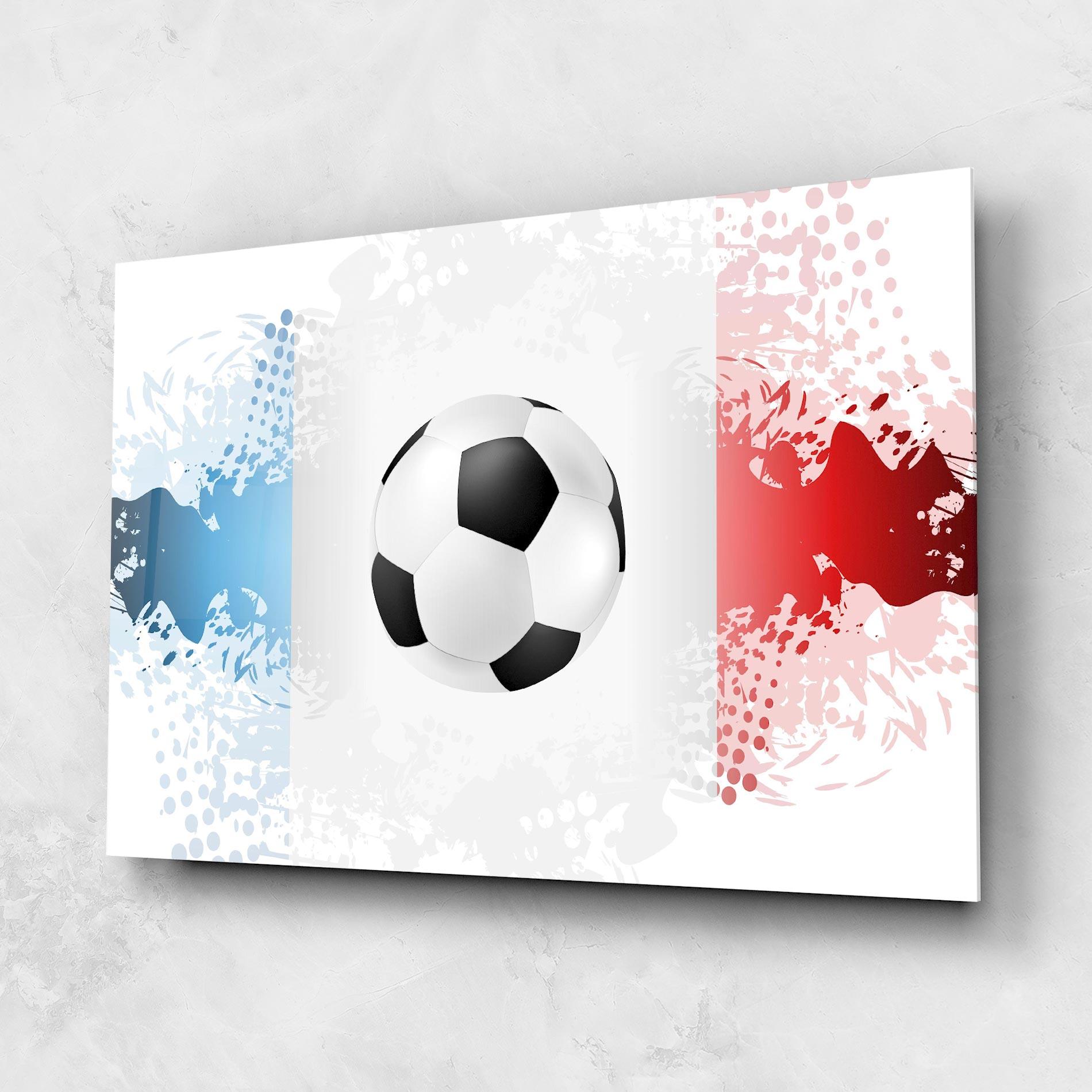 Üvegkép France Football mockup 1