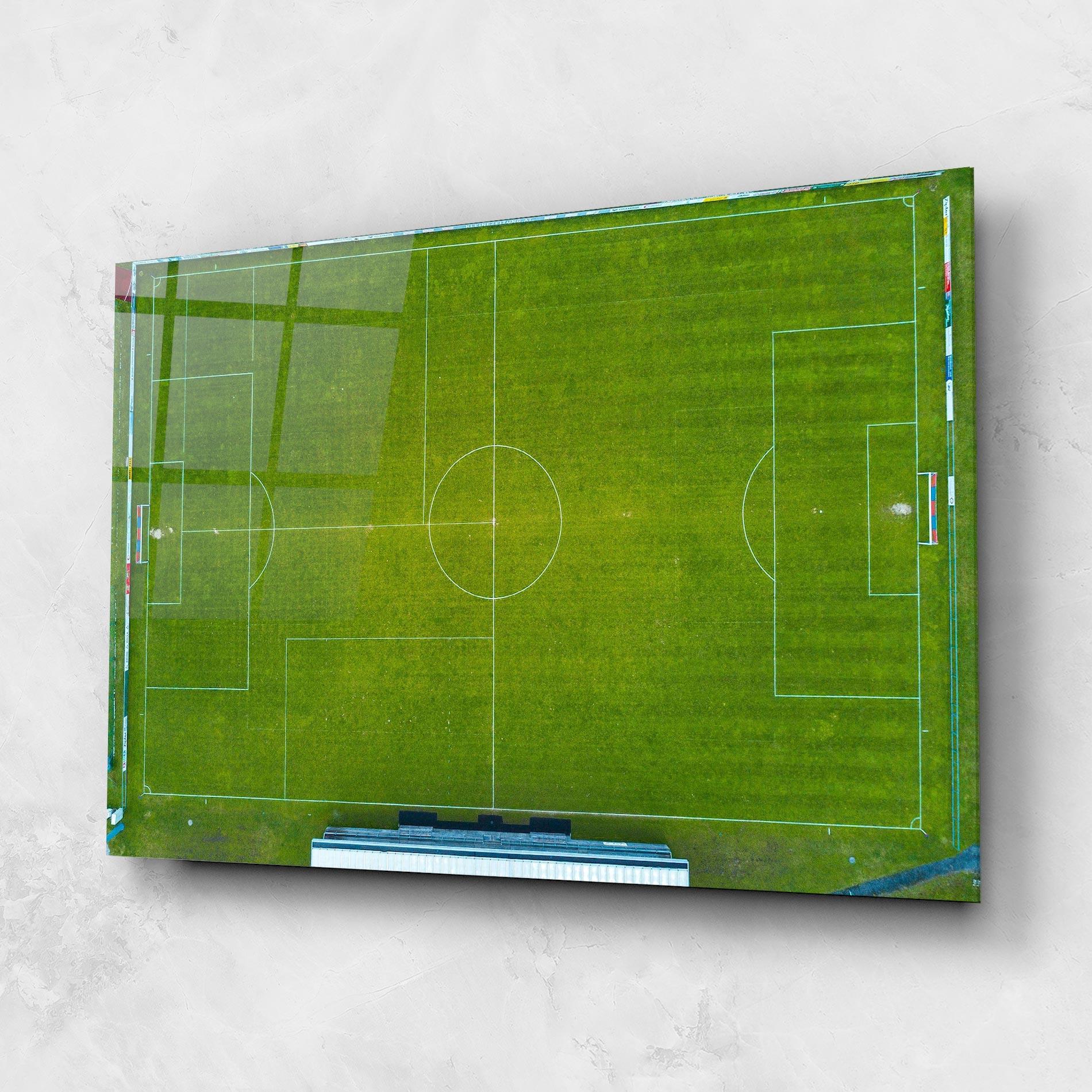 Üvegkép Green Football Field mockup 1