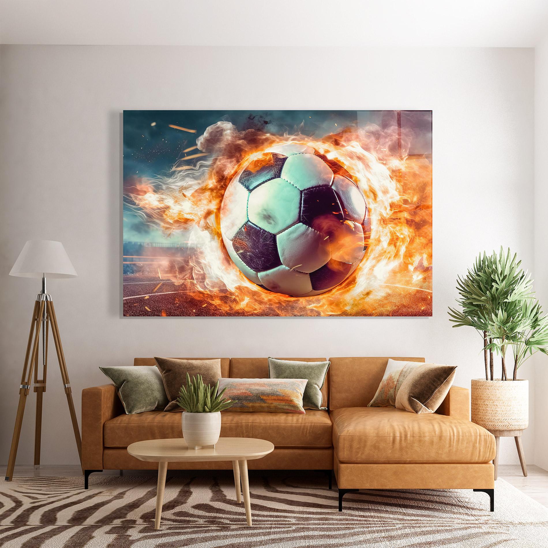 Üvegkép Football Explosion mockup 7