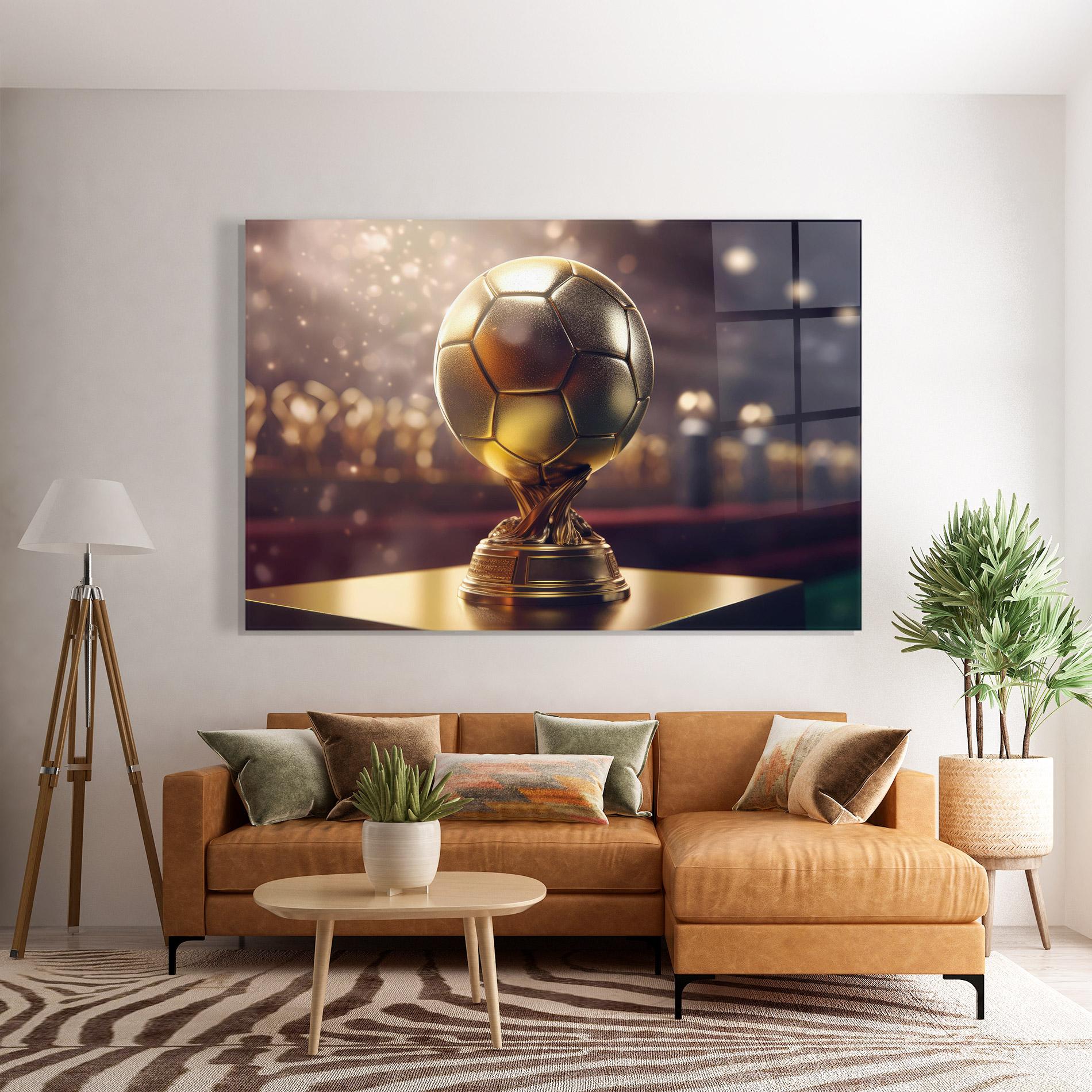 Üvegkép Gold Football Award mockup 7