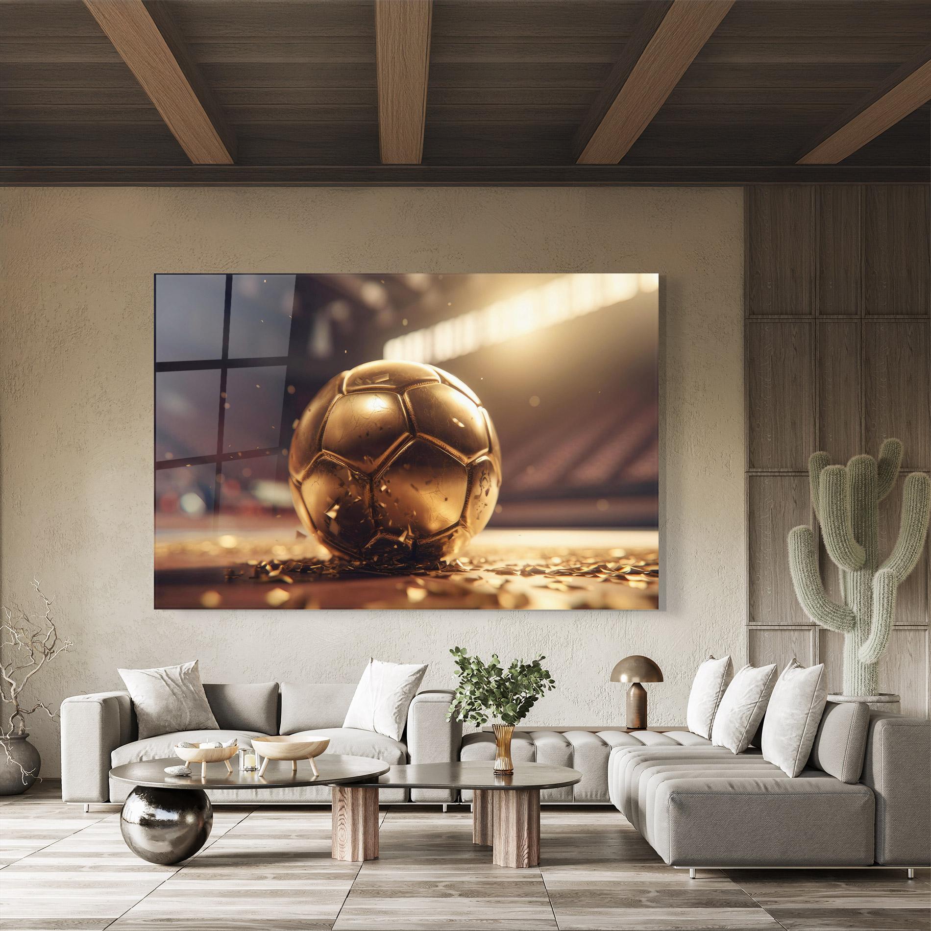 Üvegkép Award For Football mockup 8