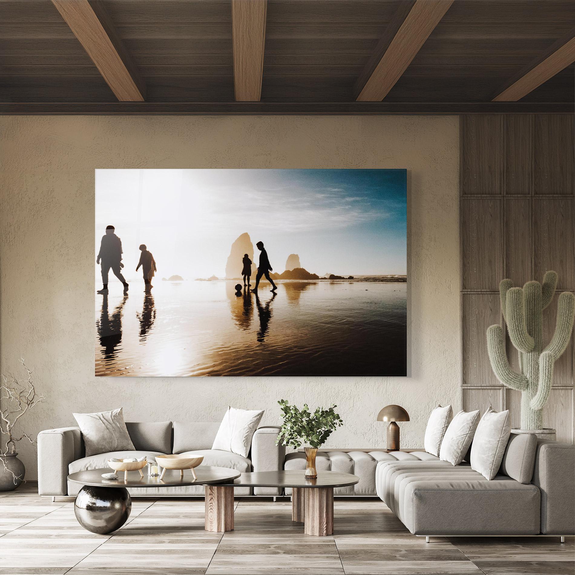 Üvegkép Football On Water mockup 8