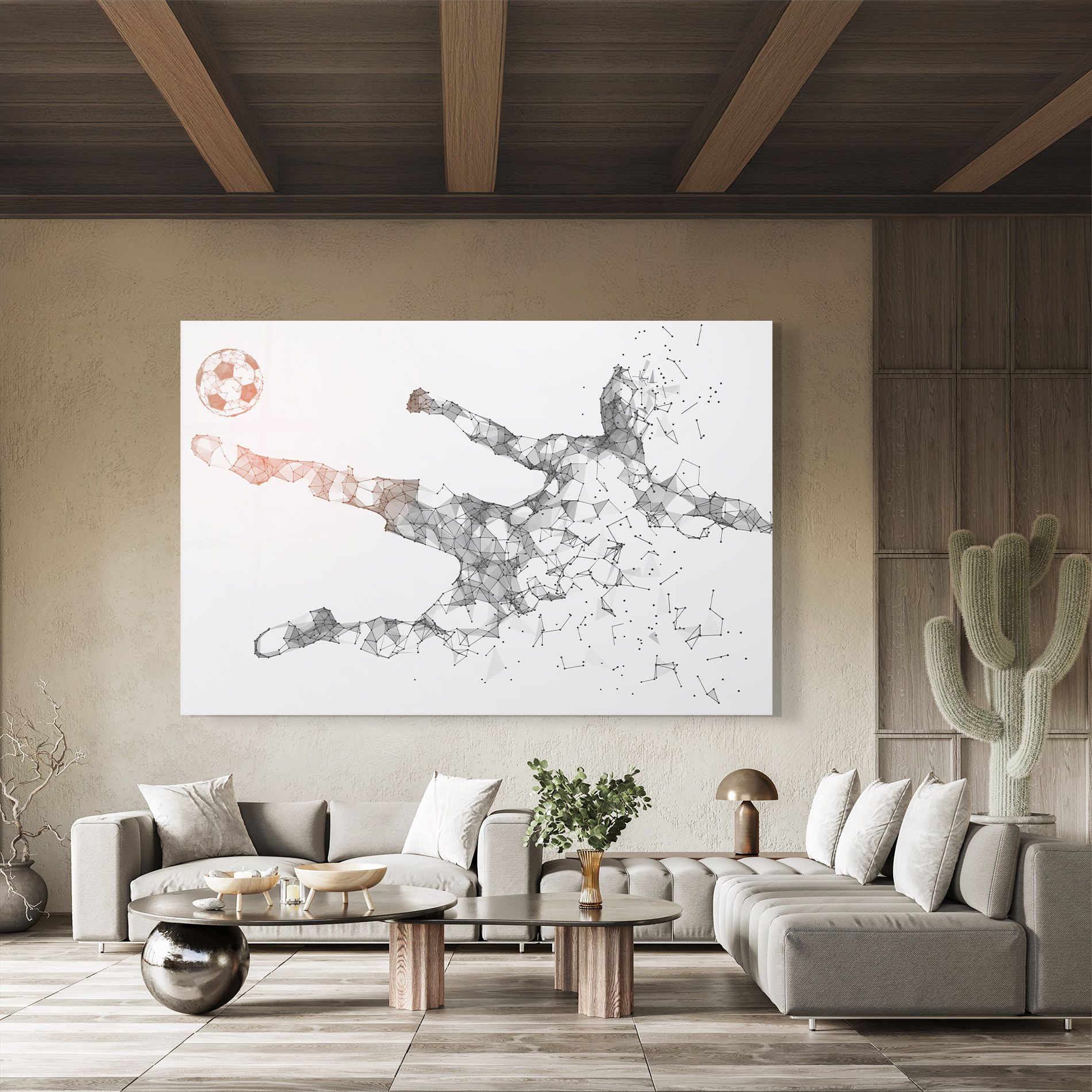 Football Orange Ball mockup 8