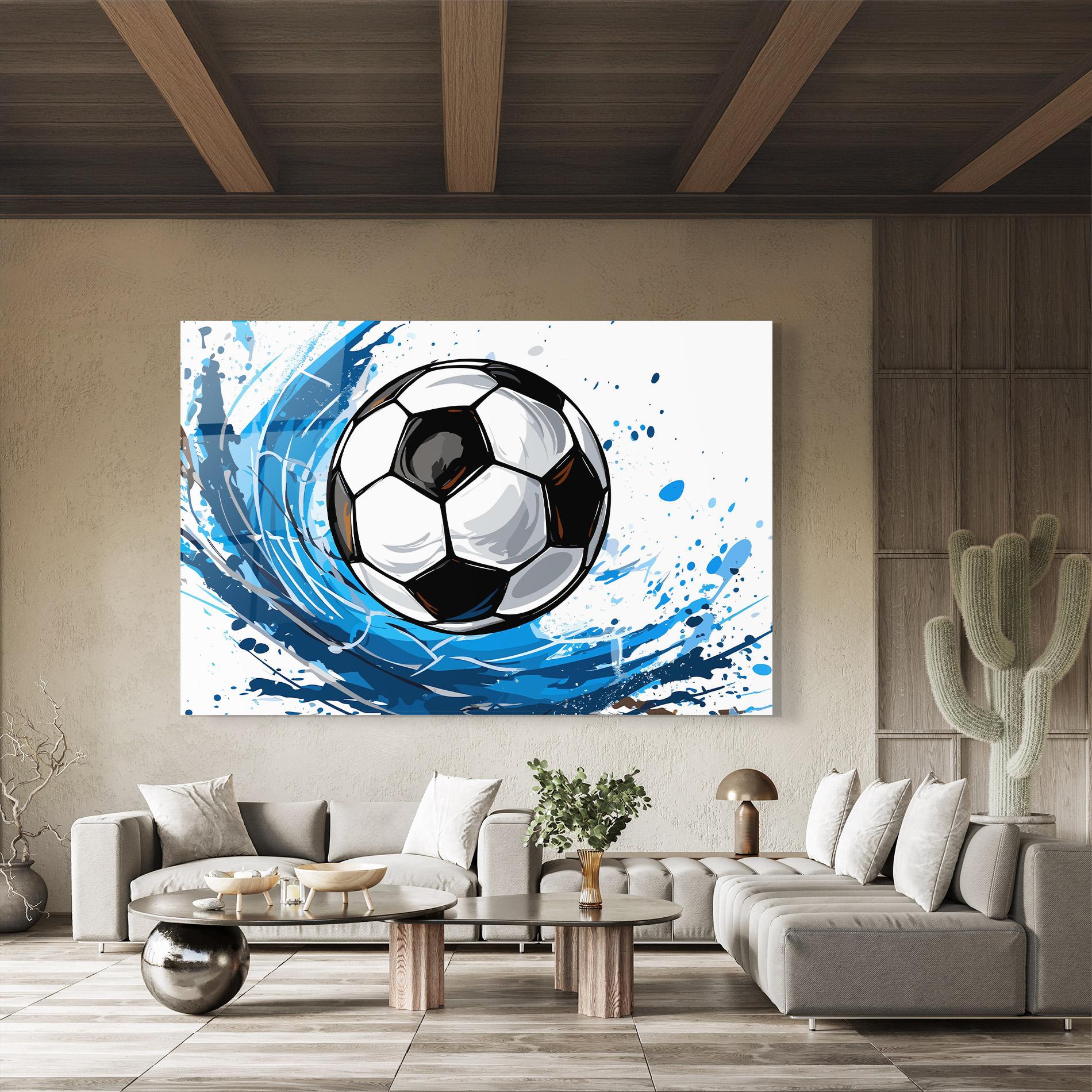Üvegkép Football Wave mockup 8