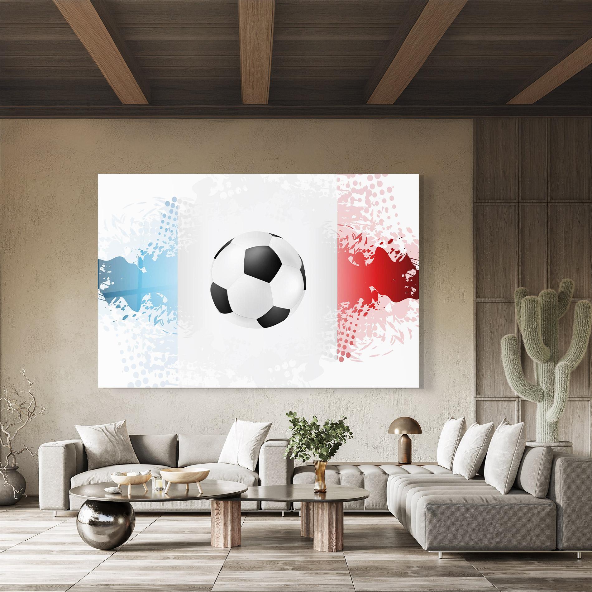 Üvegkép France Football mockup 8
