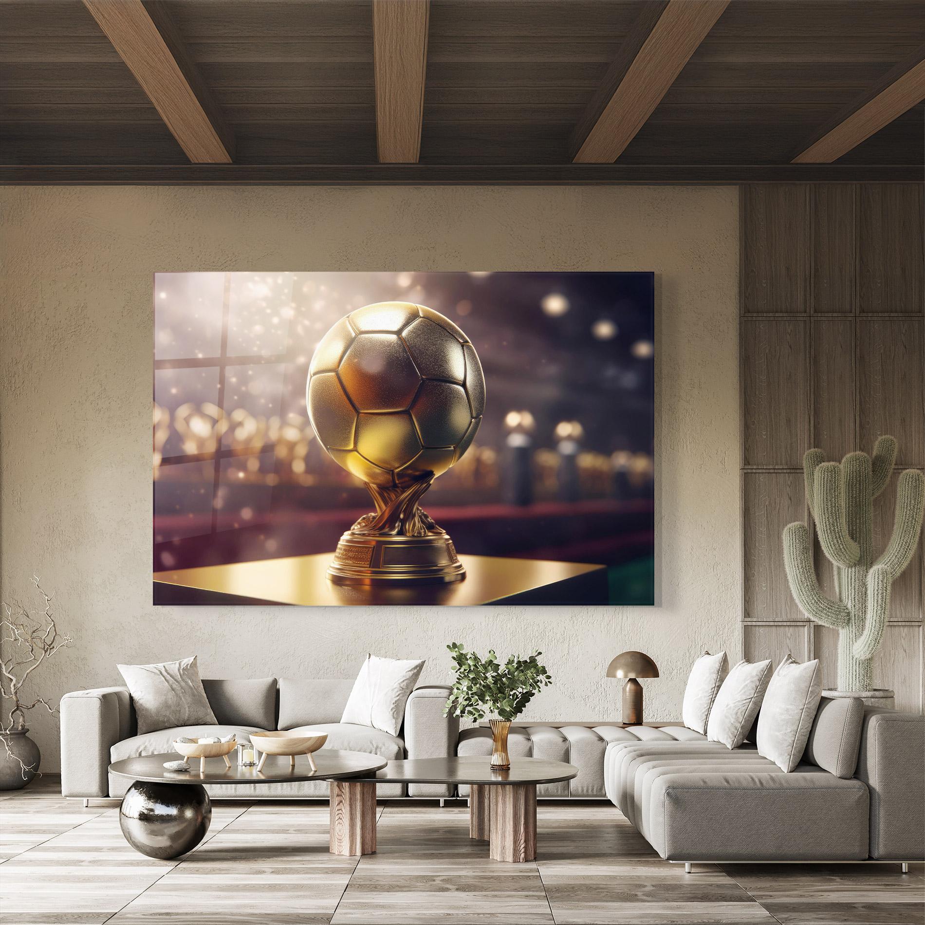 Üvegkép Gold Football Award mockup 8