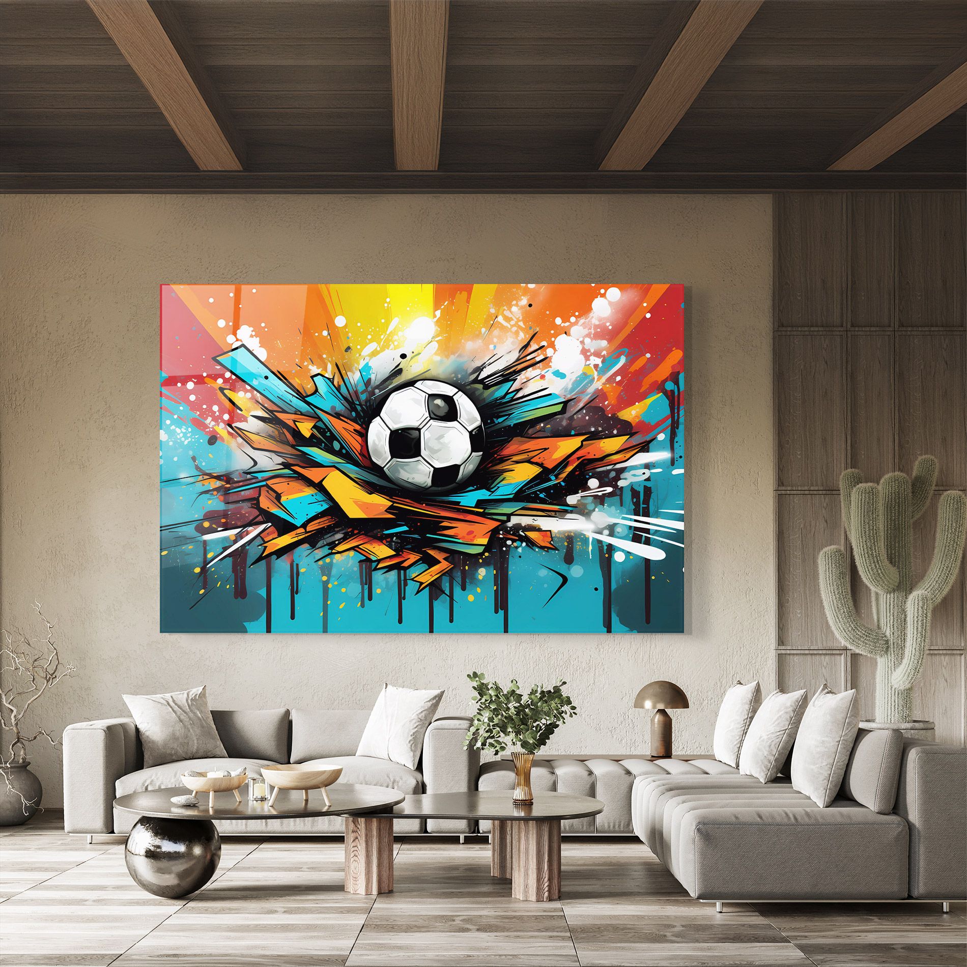 Graffiti Style Football mockup 8