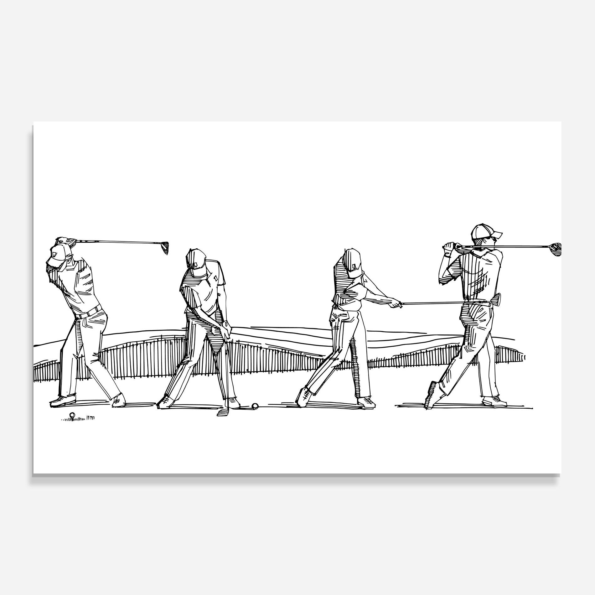 Üvegkép Four Golf mockup 0