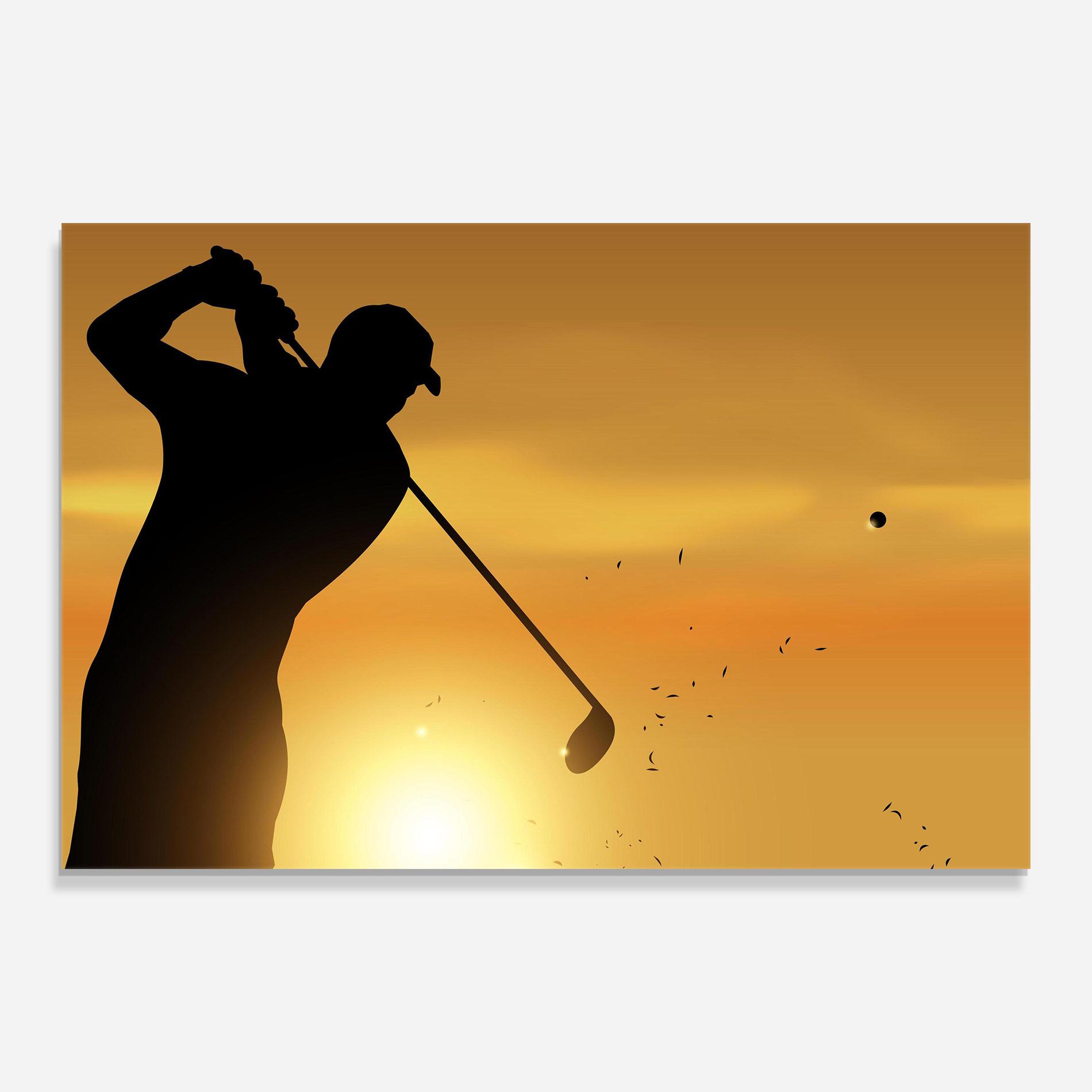 Üvegkép Gold Sunrise mockup 0