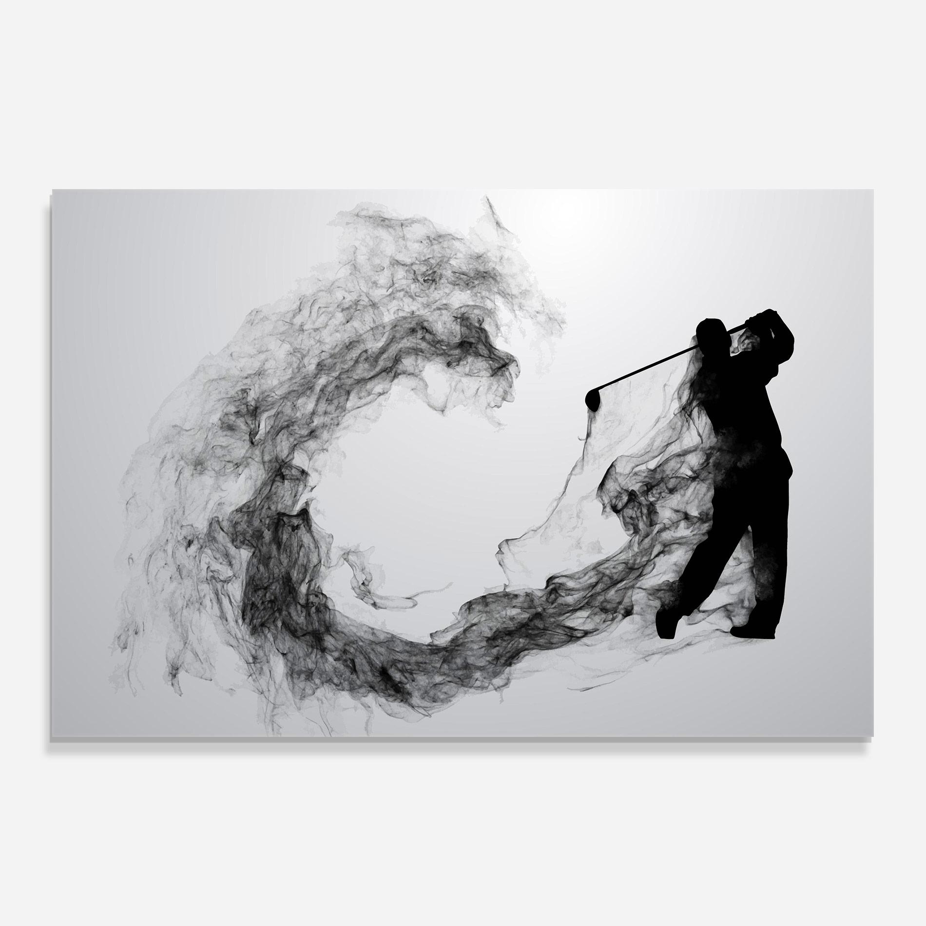 Üvegkép Golf Smoke mockup 0