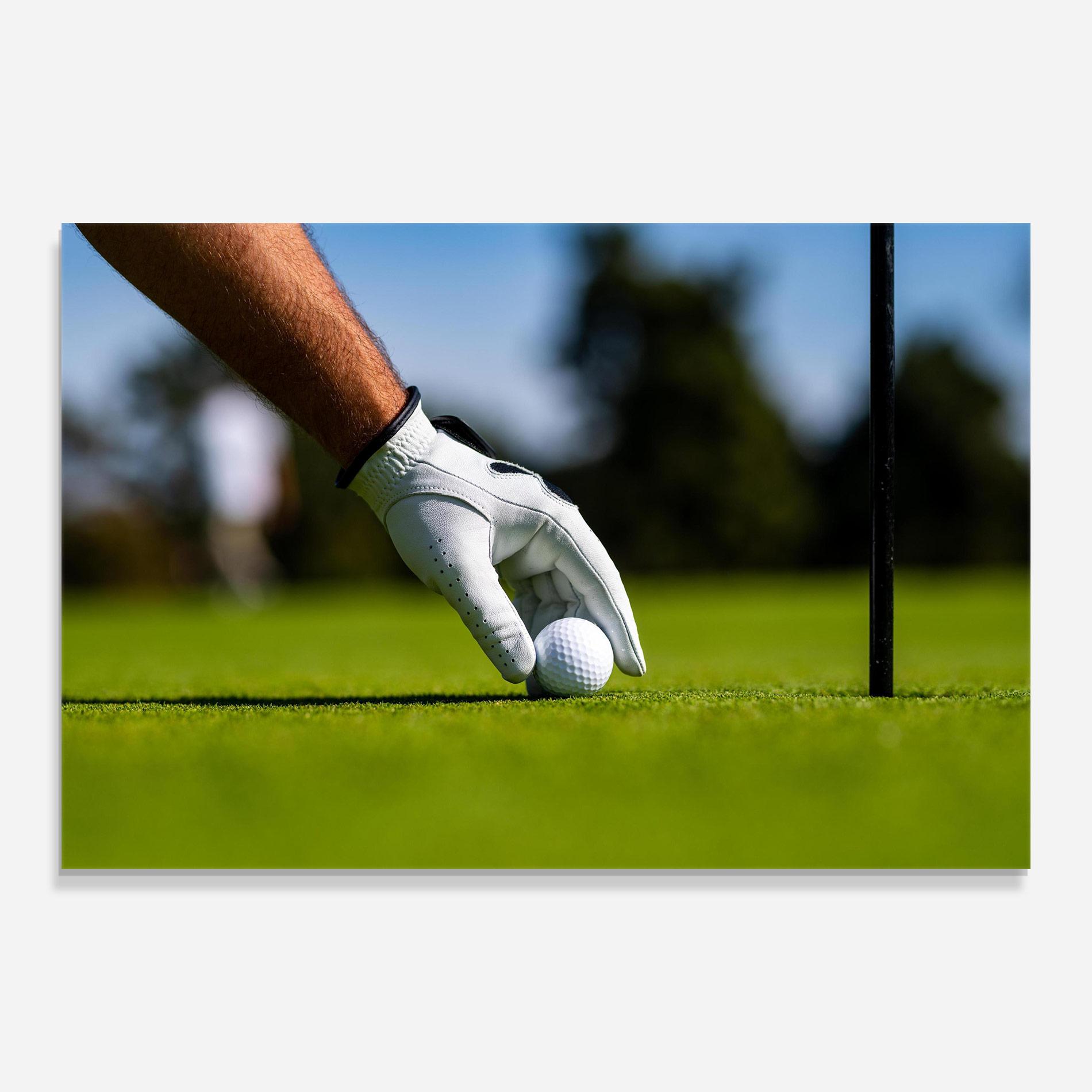 Üvegkép Golfer Man mockup 0