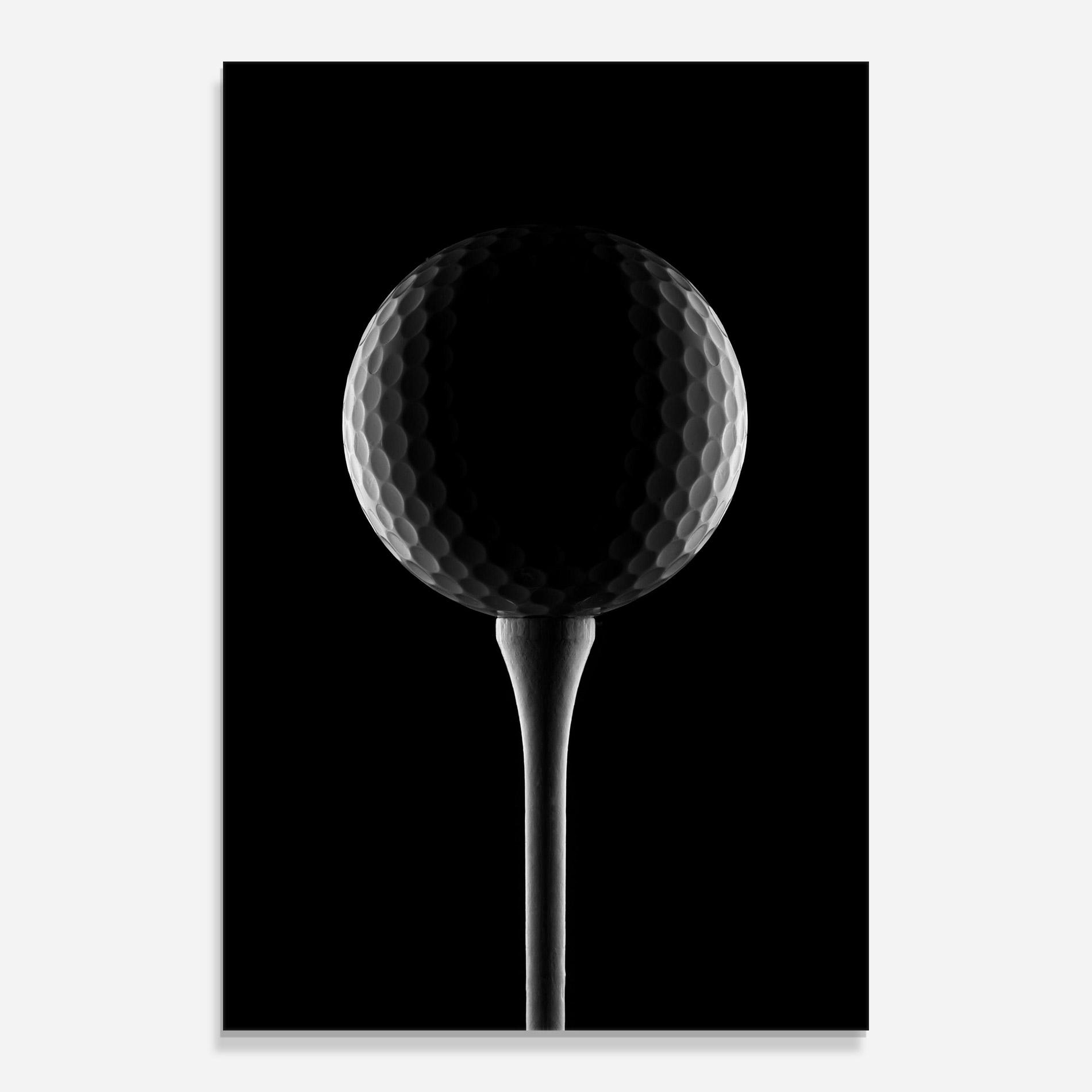 Üvegkép Golf Ball Black mockup 0