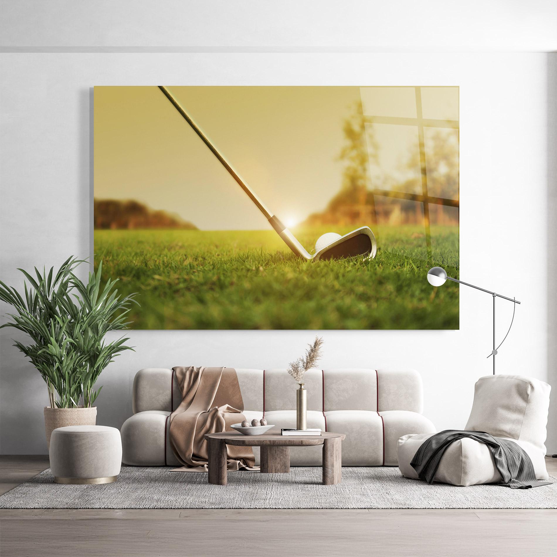 Üvegkép Golf Course mockup 9