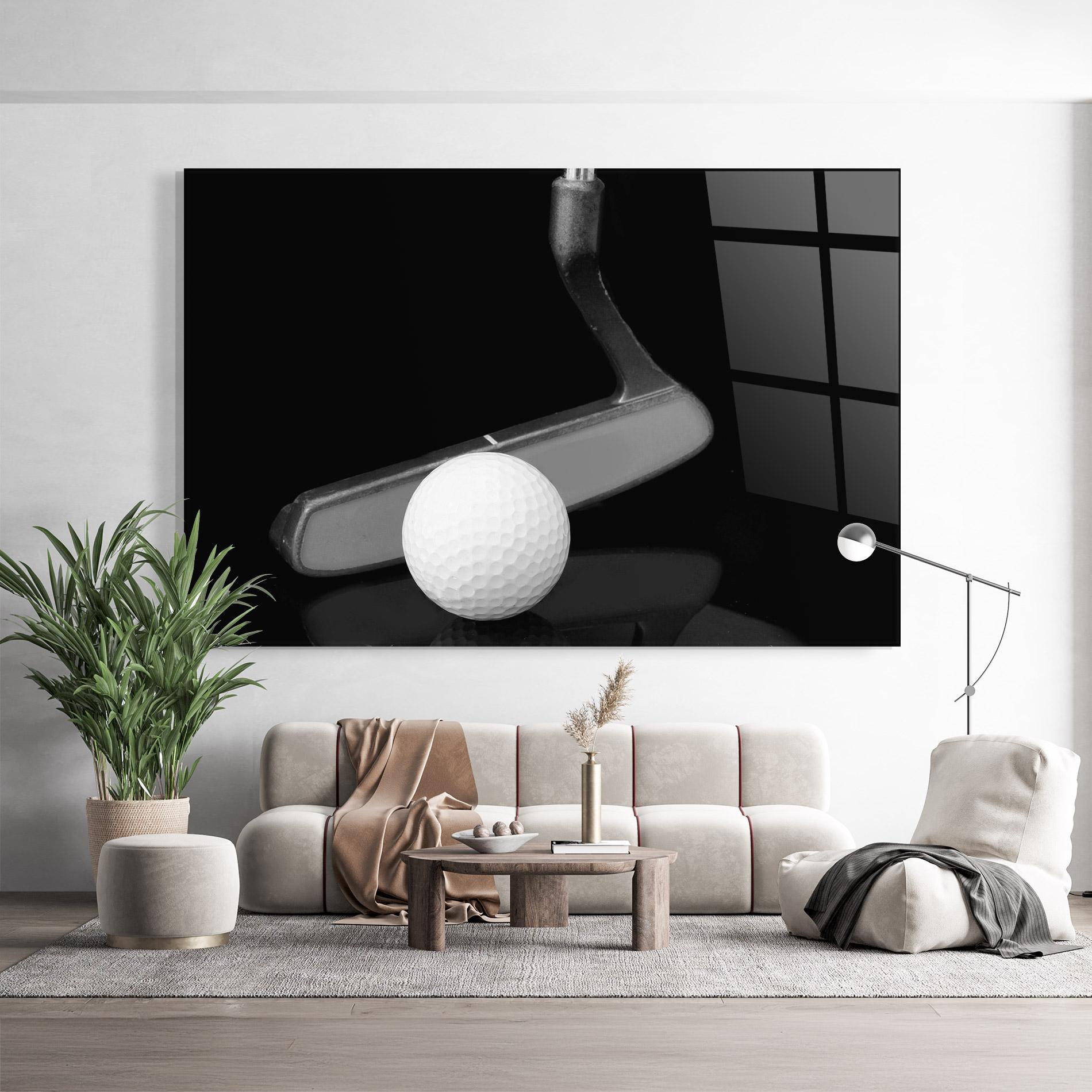 Üvegkép Golf Putter Head mockup 9