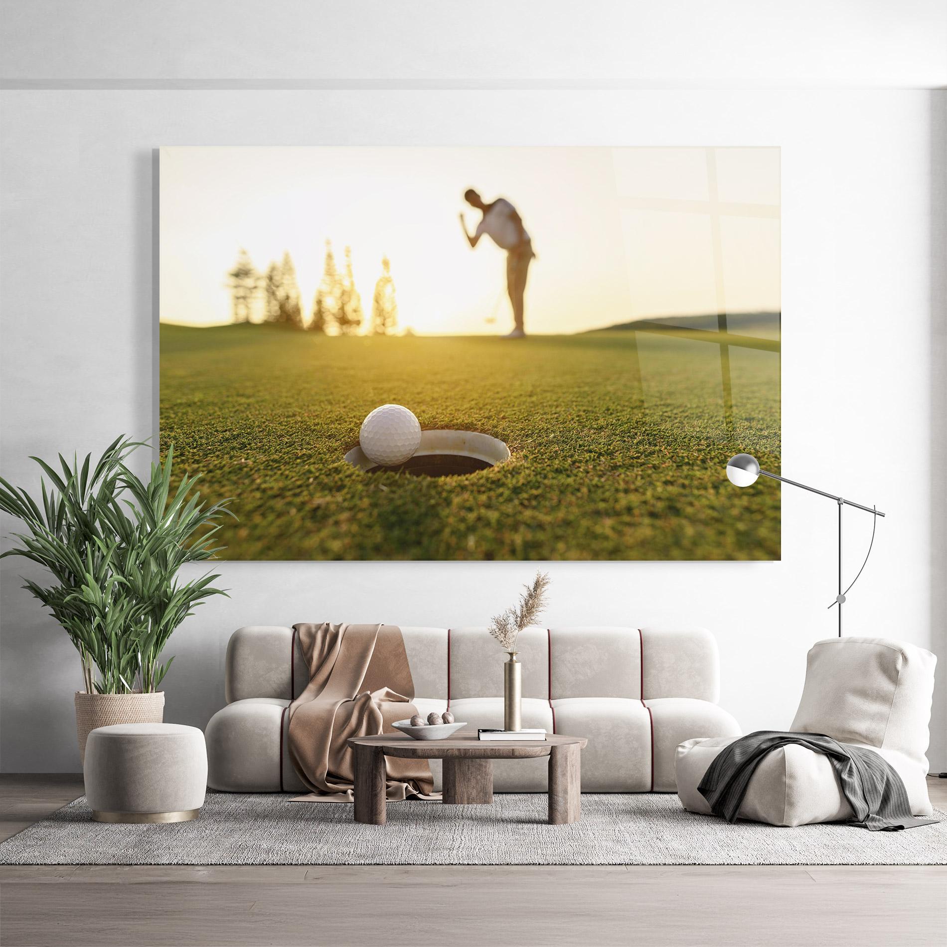 Üvegkép Golfer Concept mockup 9